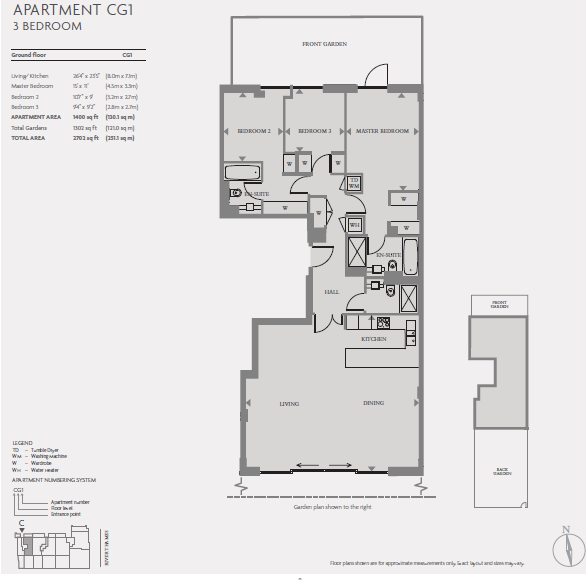 CG1, Claydon house, Chelsea Waterfront floorplan