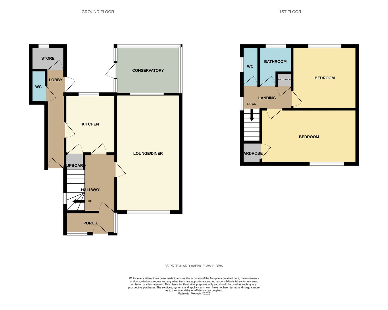 35, Pritchard Avenue, Wolverhampton floorplan