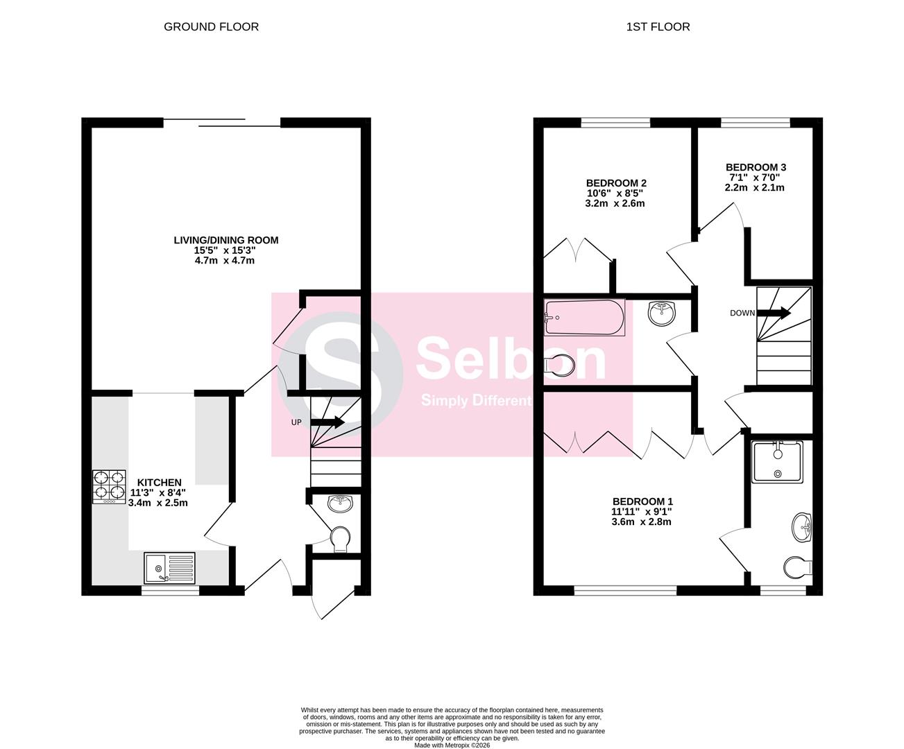 18, Chertsey Street, Fleet floorplan
