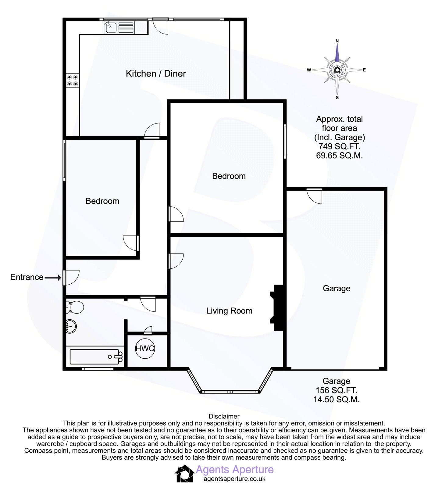 2, Essex Road, Romford floorplan