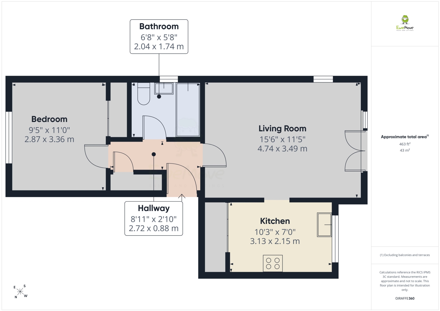 Flat 5, Carey Court, Gravel Hill Close, Bexleyheath floorplan