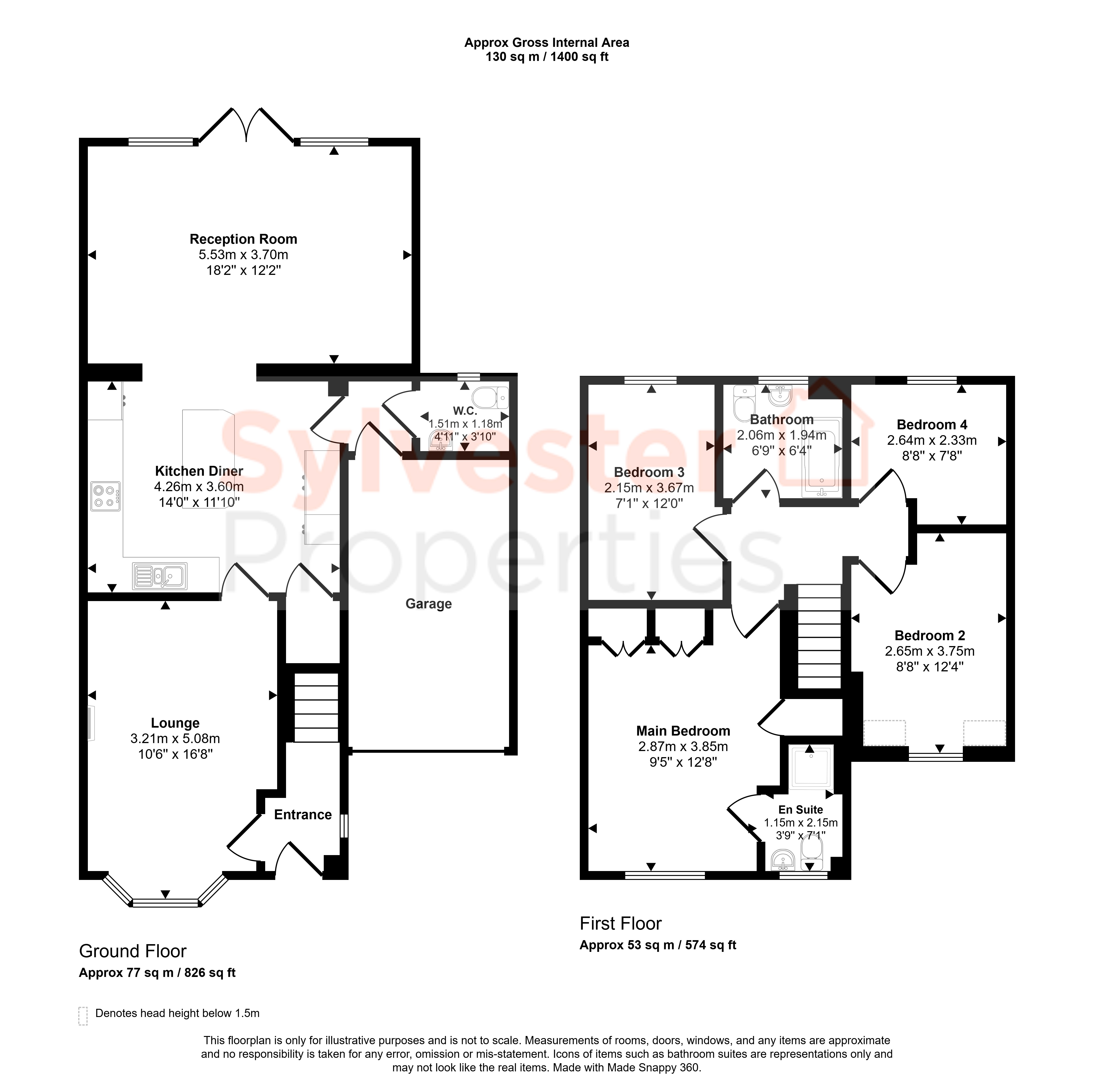 3, Fellside Court, Dipton floorplan