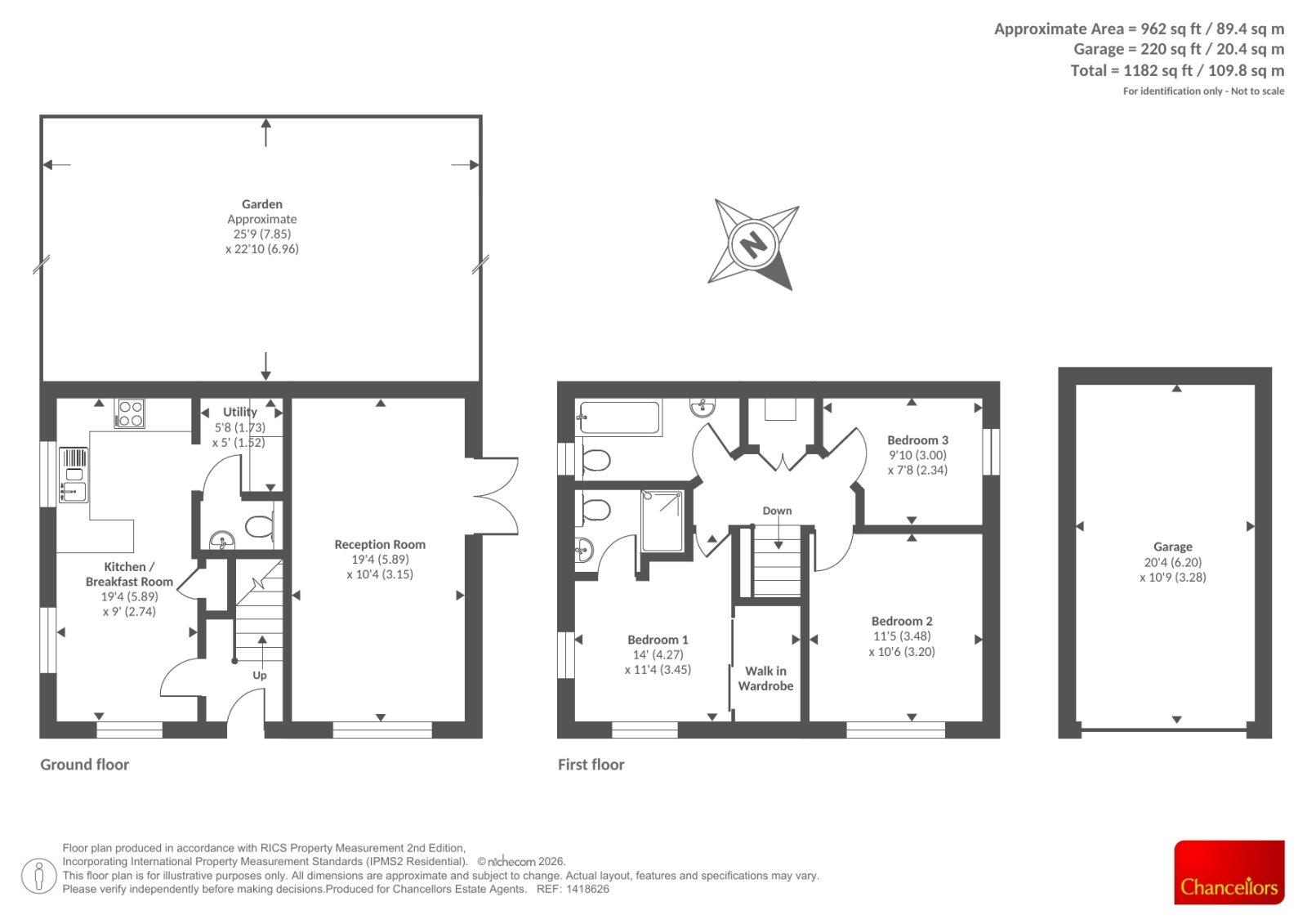 34 MAGDALENE CLOSE, Magdalene Close, Swindon floorplan
