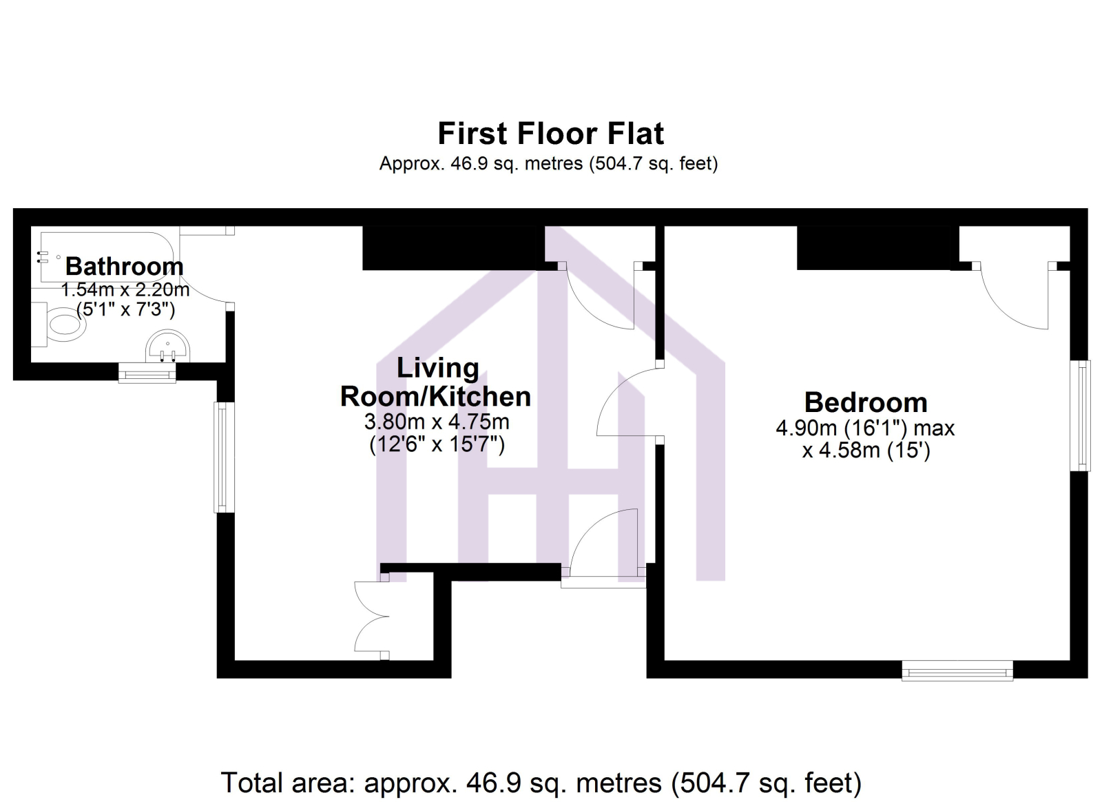 1a Morley Place, Shiremoor, Newcastle upon Tyne floorplan