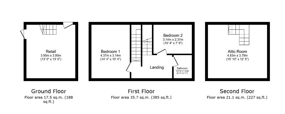 10a, High Street, Barnsley floorplan