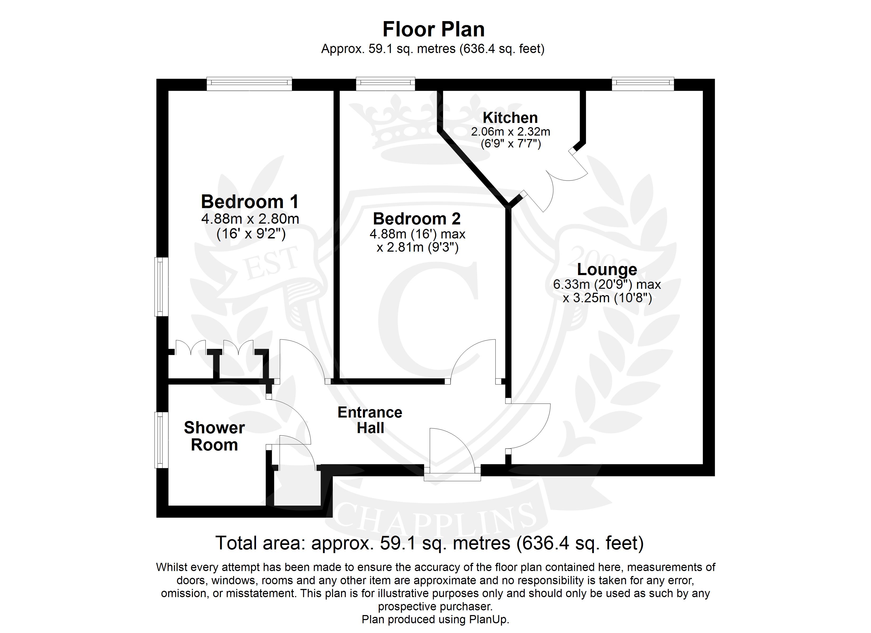 Flat 61, Moresby Court,, Westbury Road, Hampshire floorplan