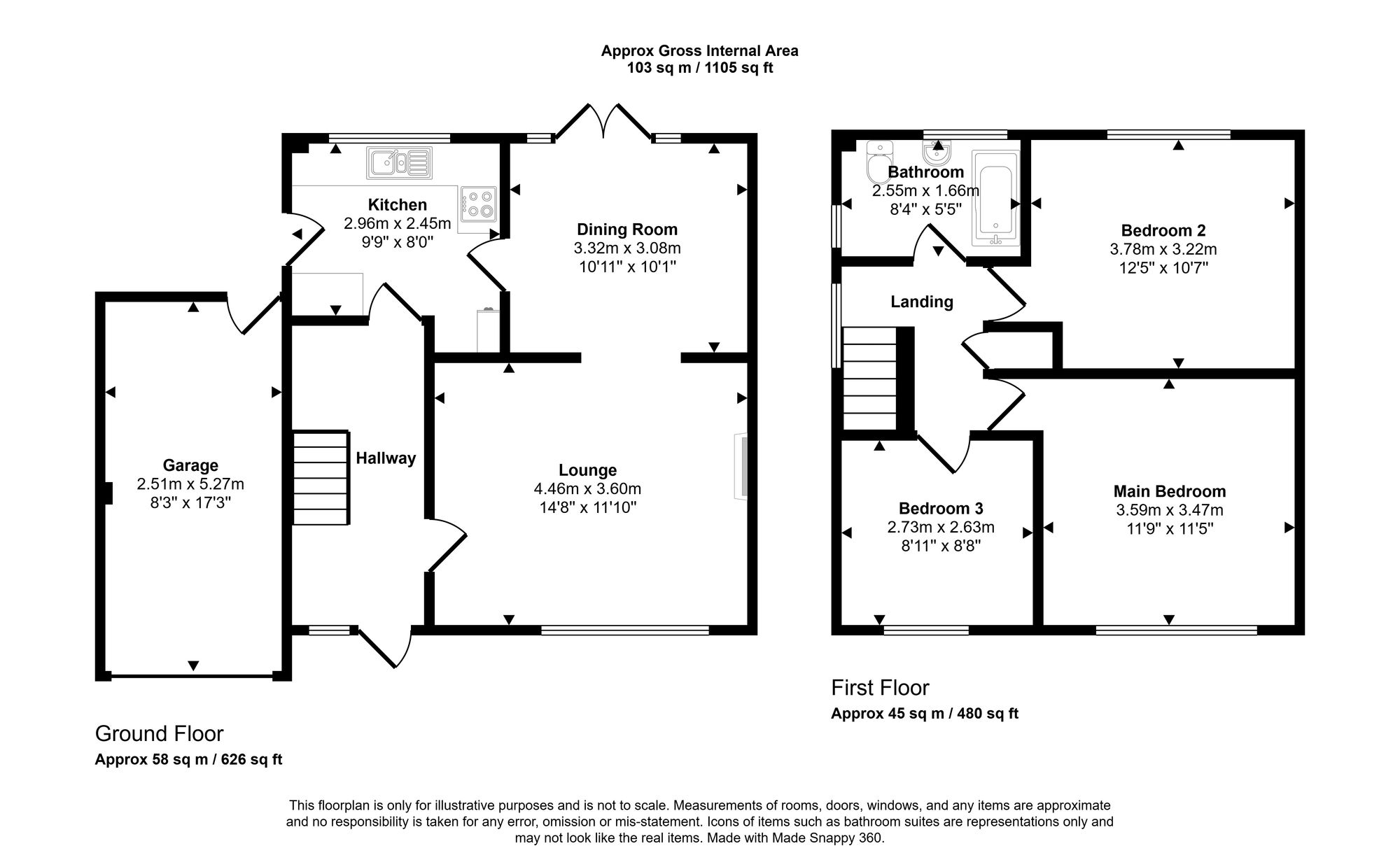 309 Billinge Road, Wigan floorplan