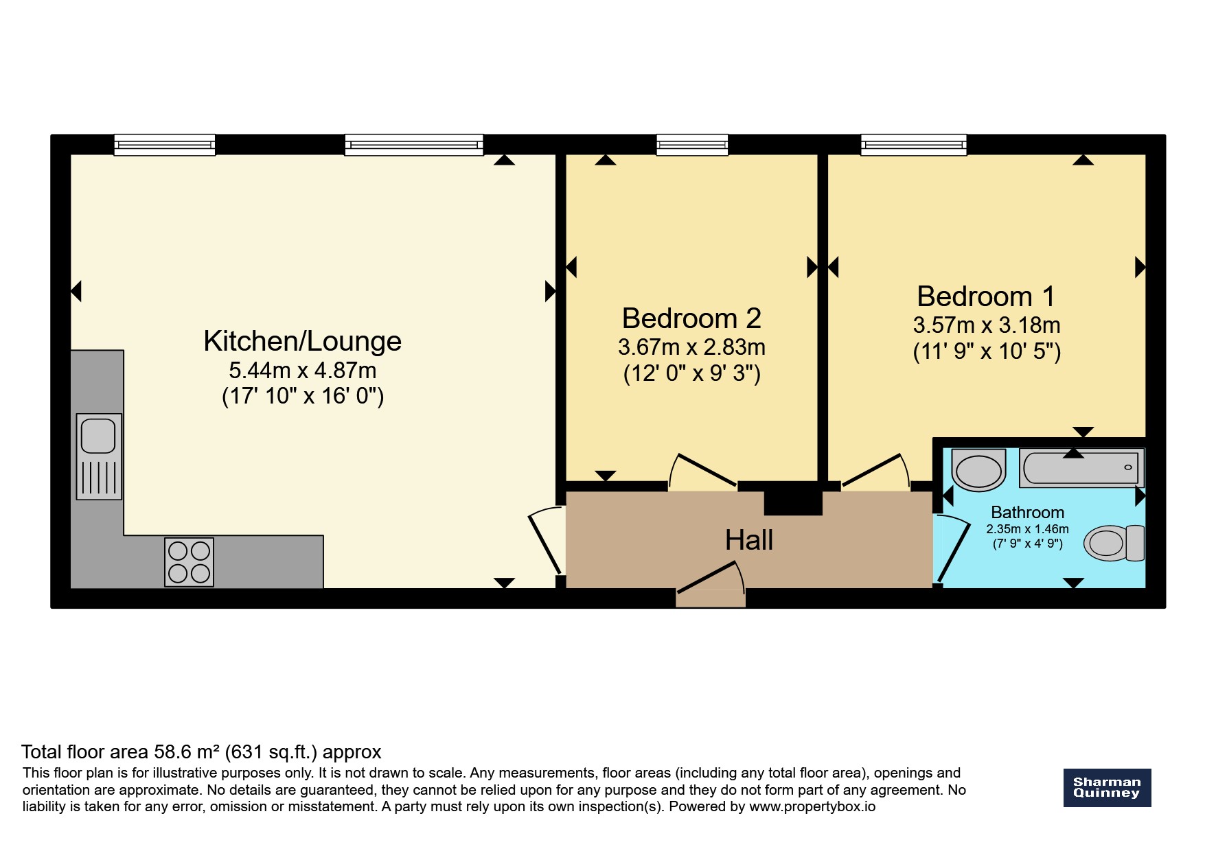 Flat 5, 2, Park Road, PETERBOROUGH floorplan