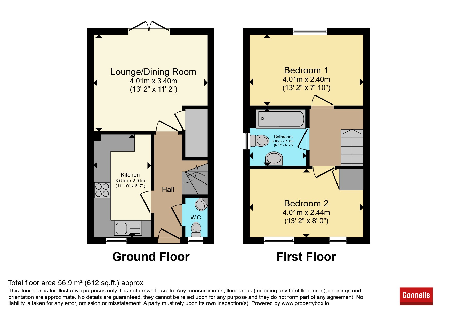 46, Ridleys Close, Leicester floorplan