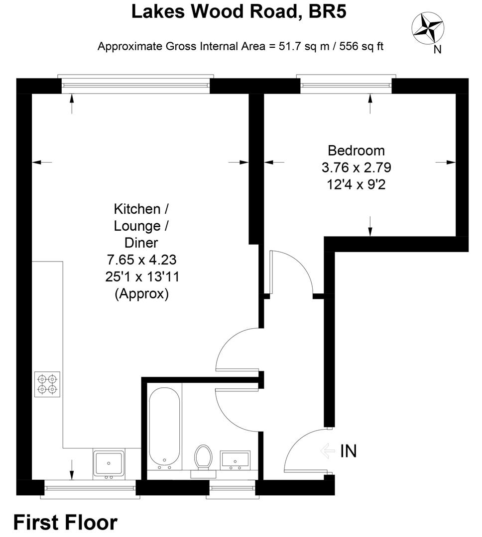 Flat 3 Villa May, Lakeswood Road, Petts Wood floorplan