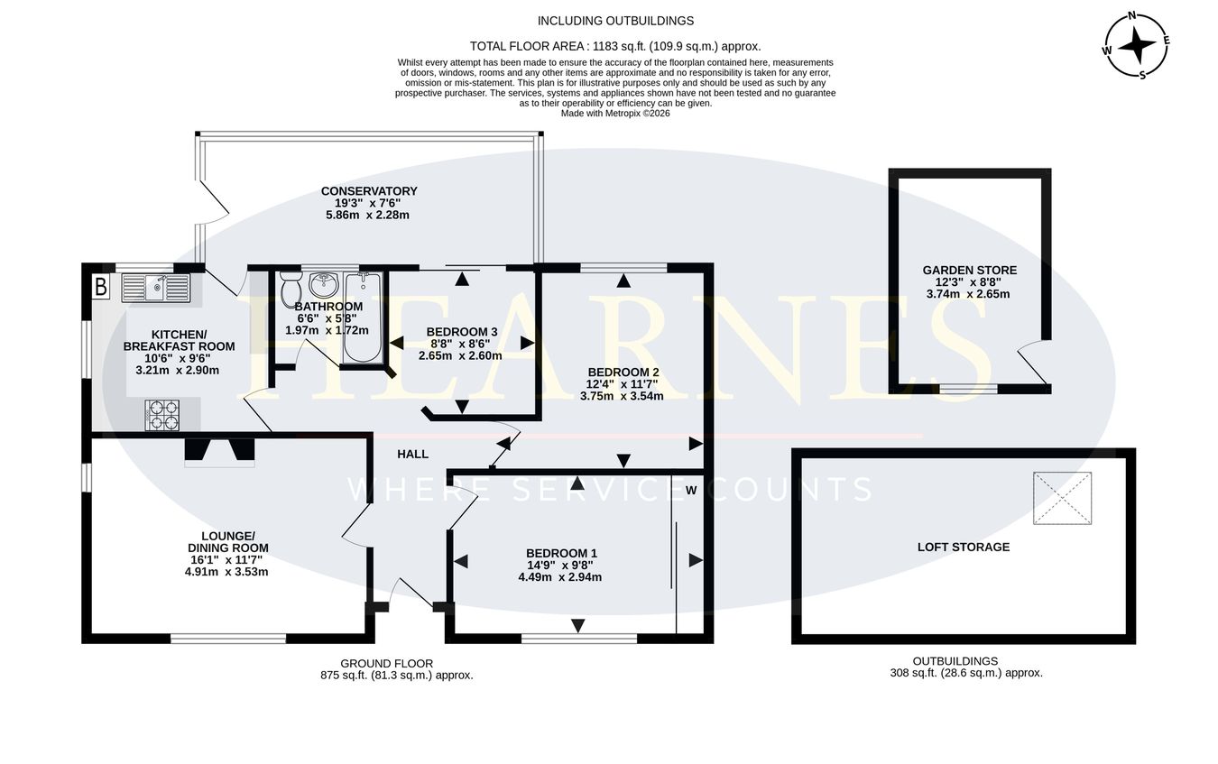 13, Kingsway, Ferndown floorplan