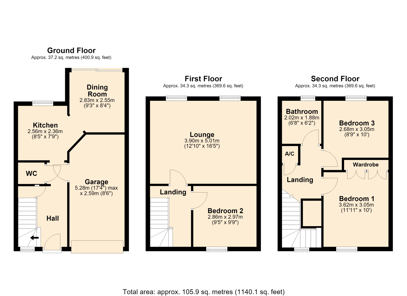 35, Mowbray Avenue, Stonehills, Tewkesbury floorplan