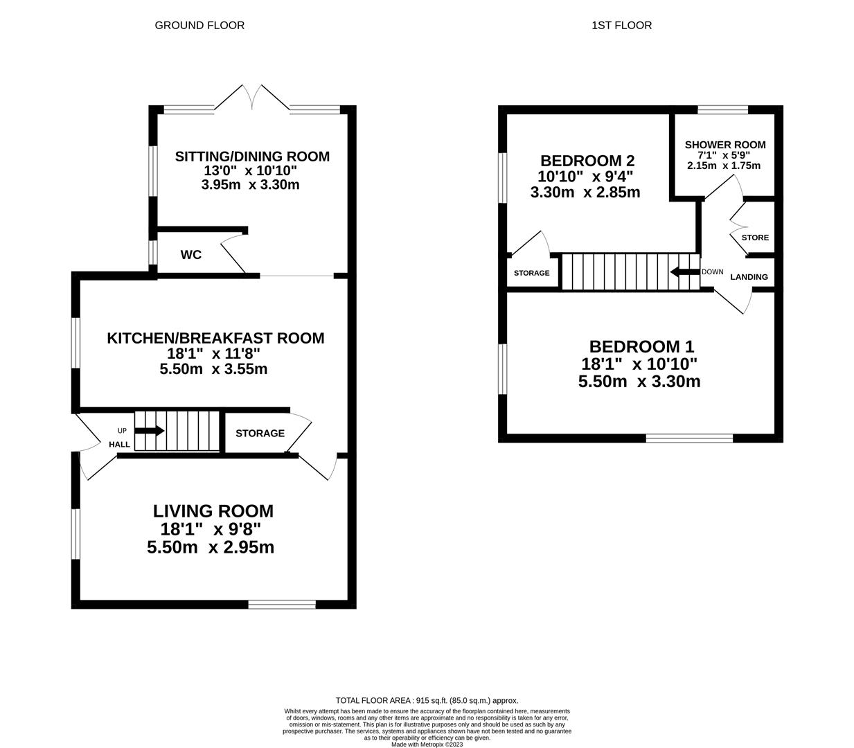 Leeson Crescent, Barton Seagrave, Kettering NN15, 2 bedroom end terrace