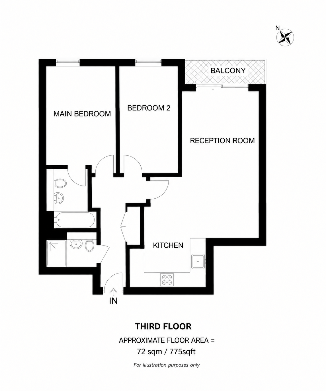 50 Argyll Road, Woolwich floorplan
