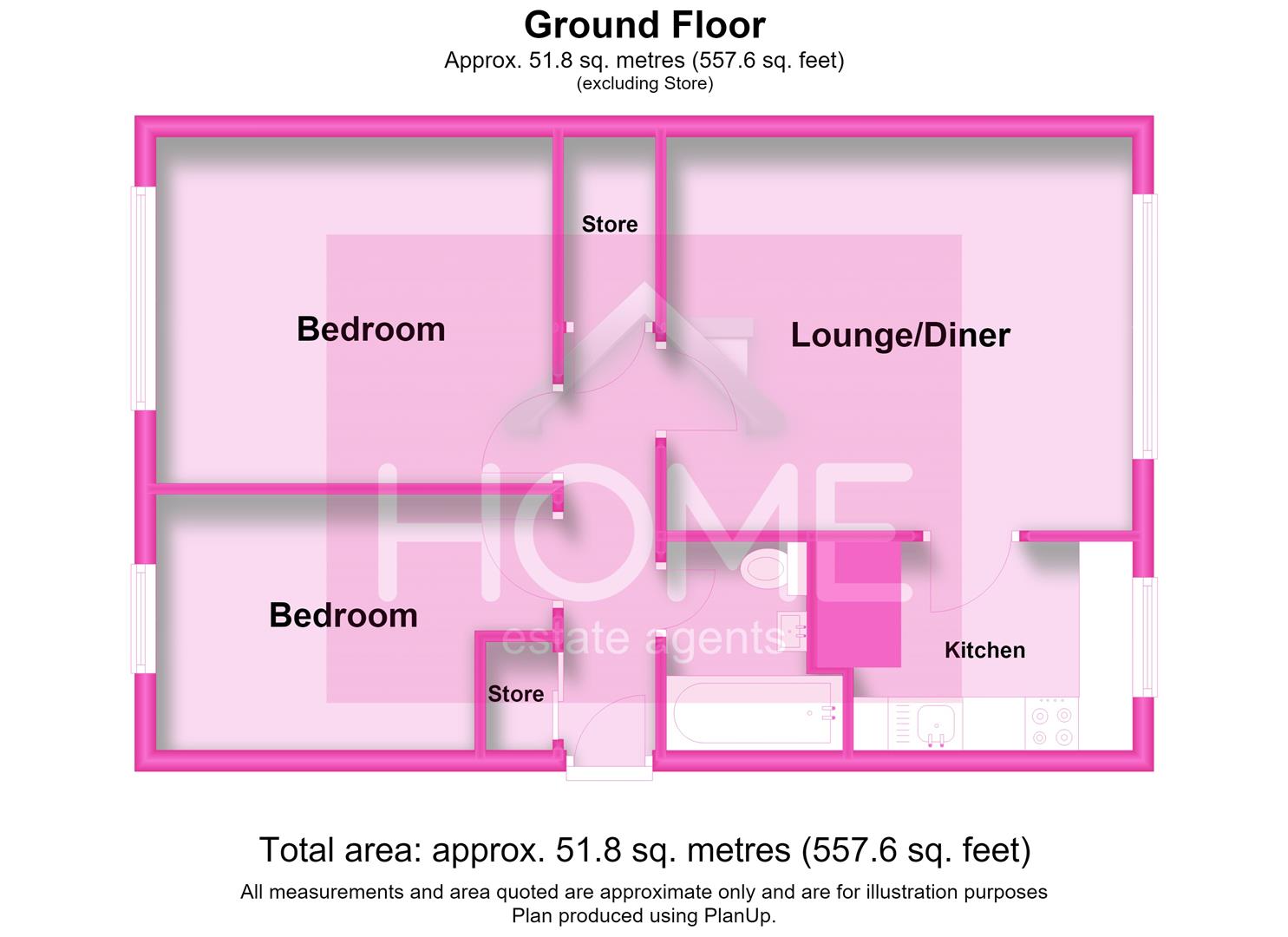Flat 4, St Michaels Court,, Eccles floorplan