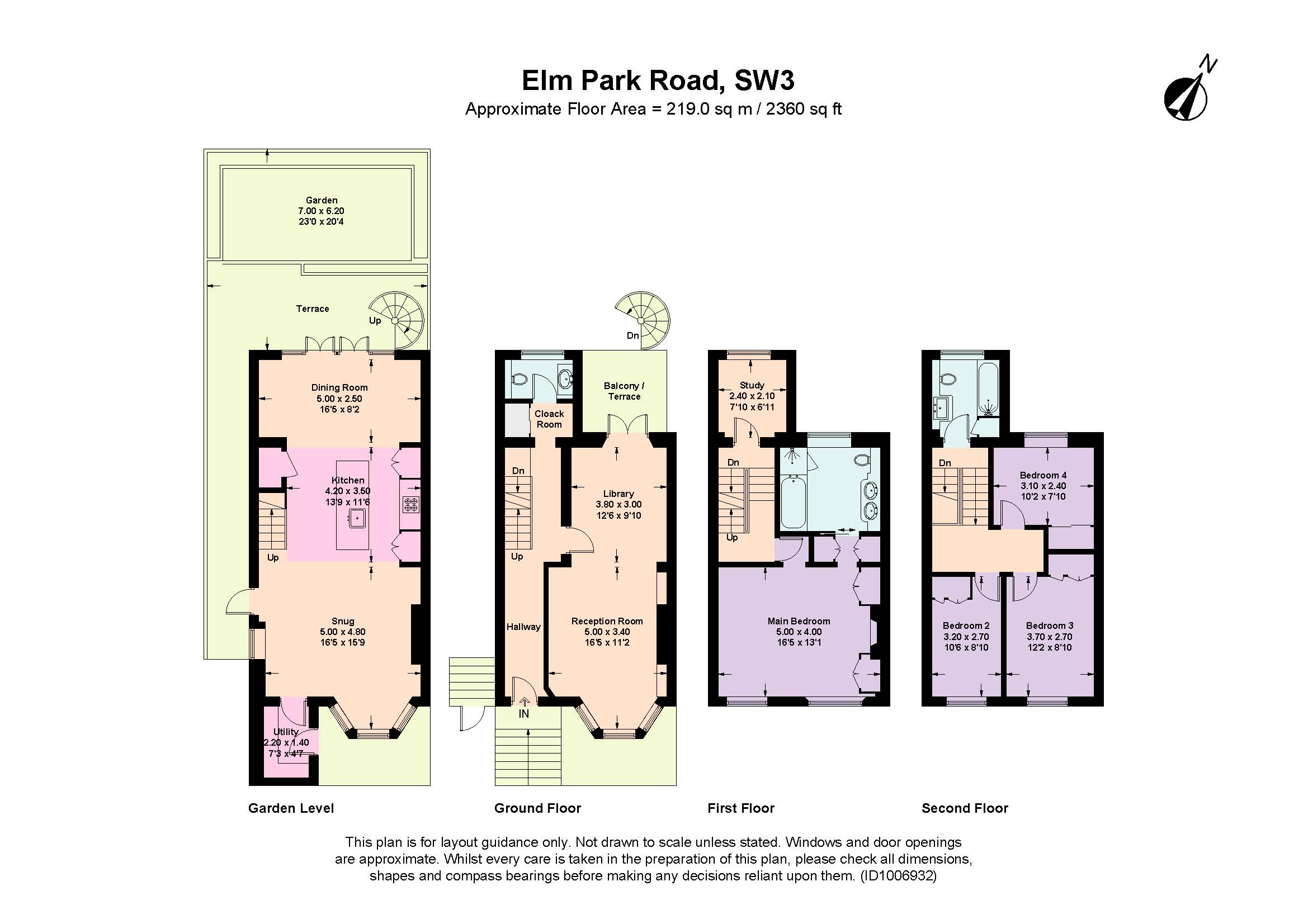 Elm Park Road, London SW3., 4 bedroom end terrace house for sale