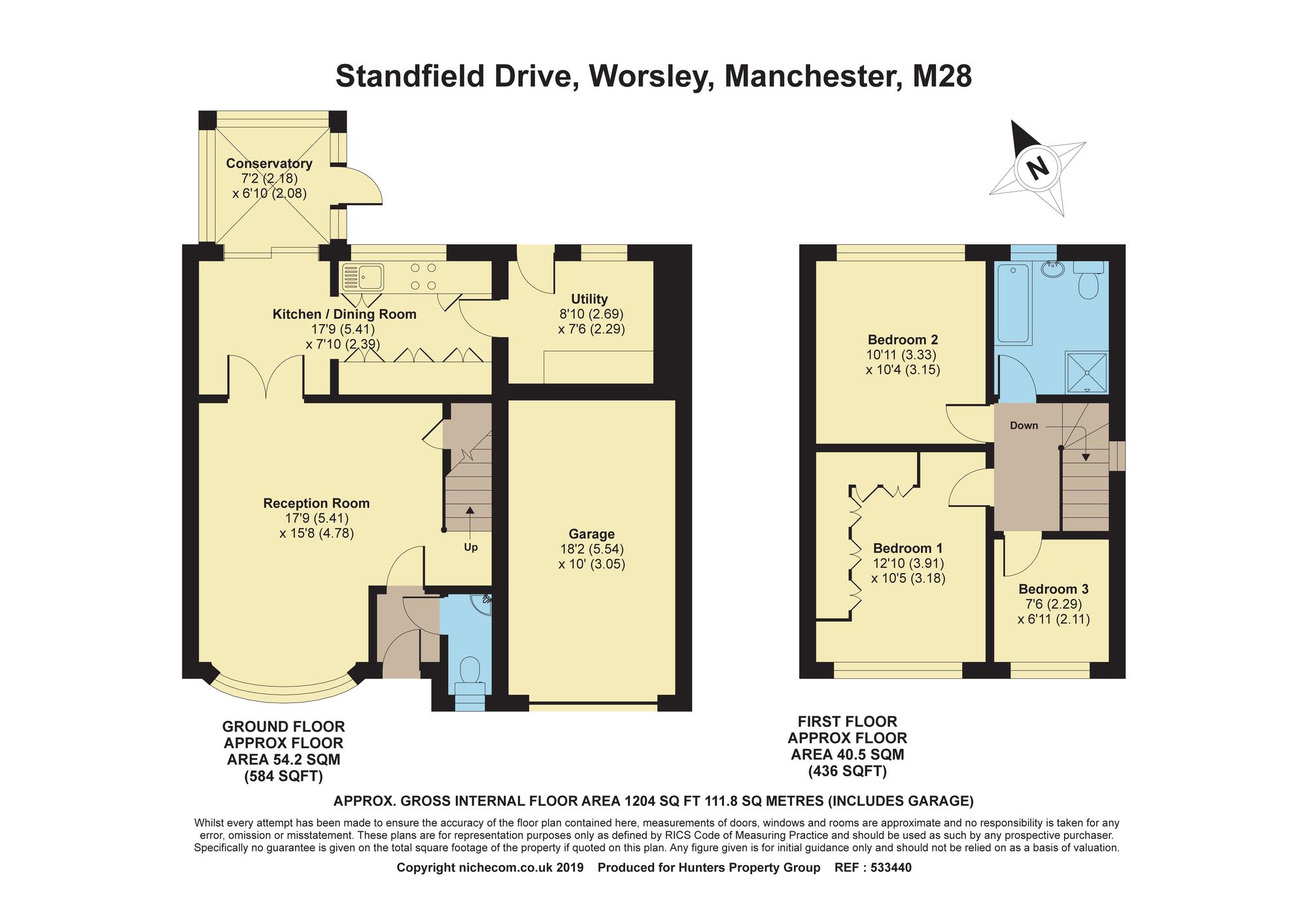 3 bed semidetached house for sale in Standfield Drive, Worsley
