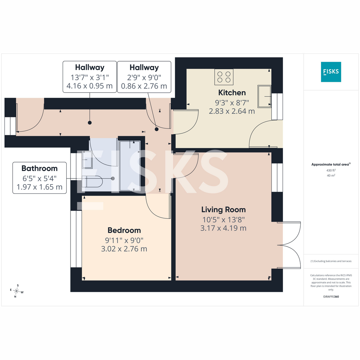 Flat 6a, Pine Close, Canvey Island floorplan