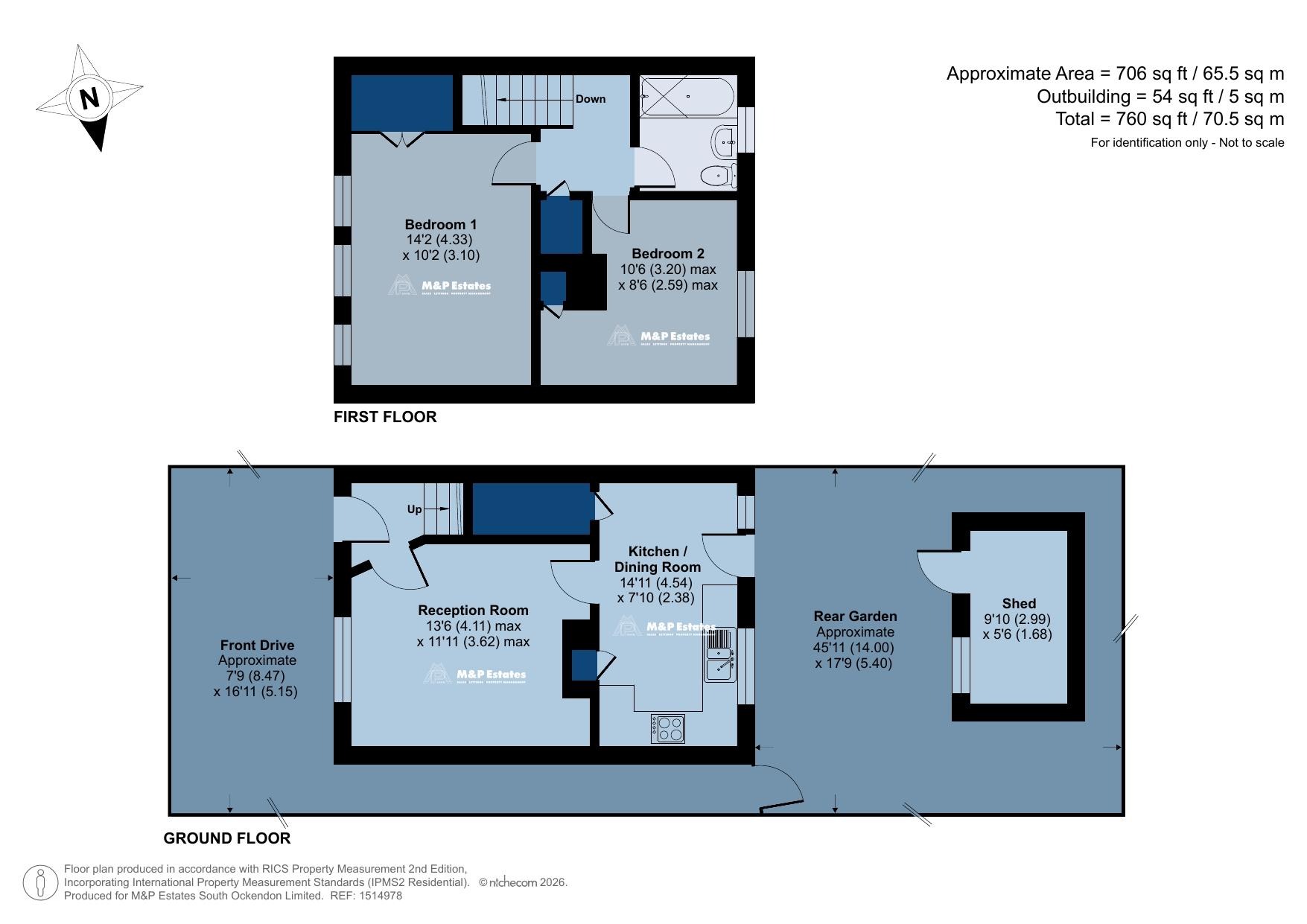 378 South Road, South Ockendon, Essex floorplan