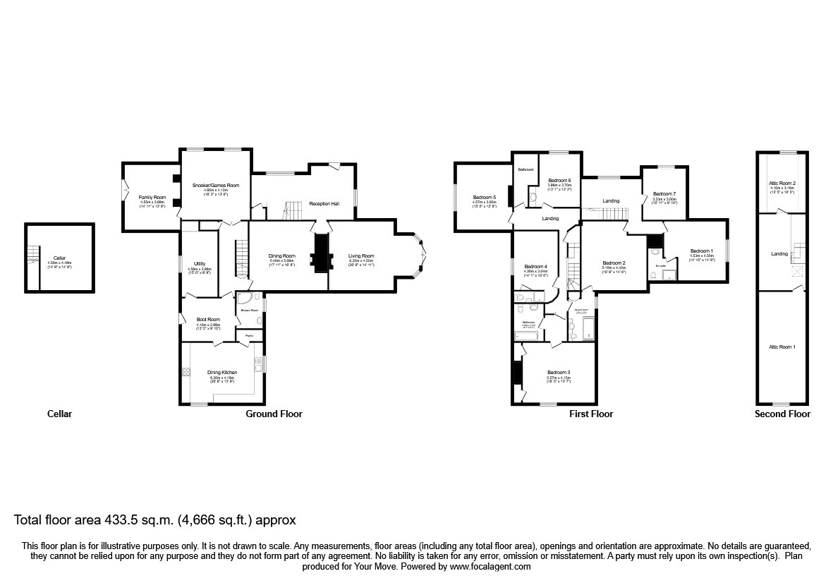 Llys Morgan,, Llanrhaeadr Ym Mochnant, Powys floorplan