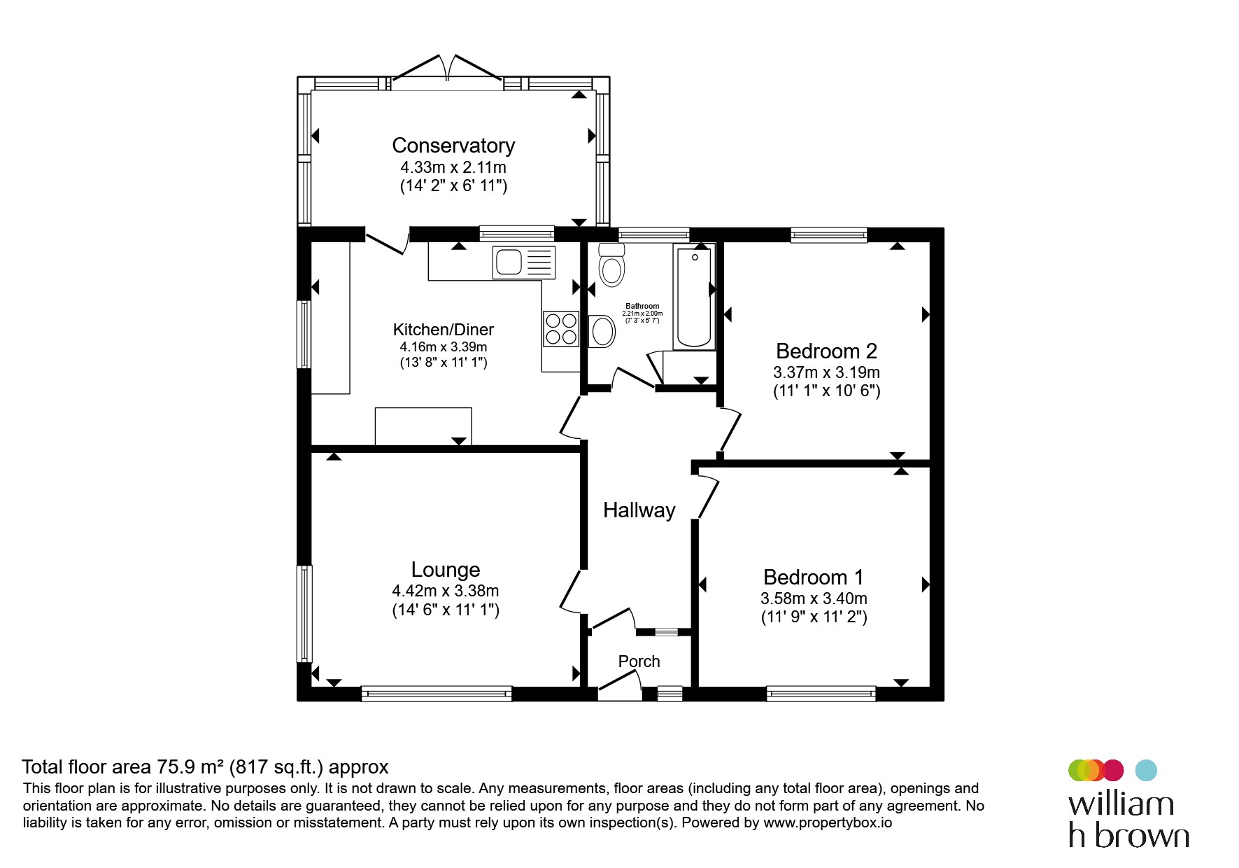 Jasmar, Beacon Way, Skegness floorplan
