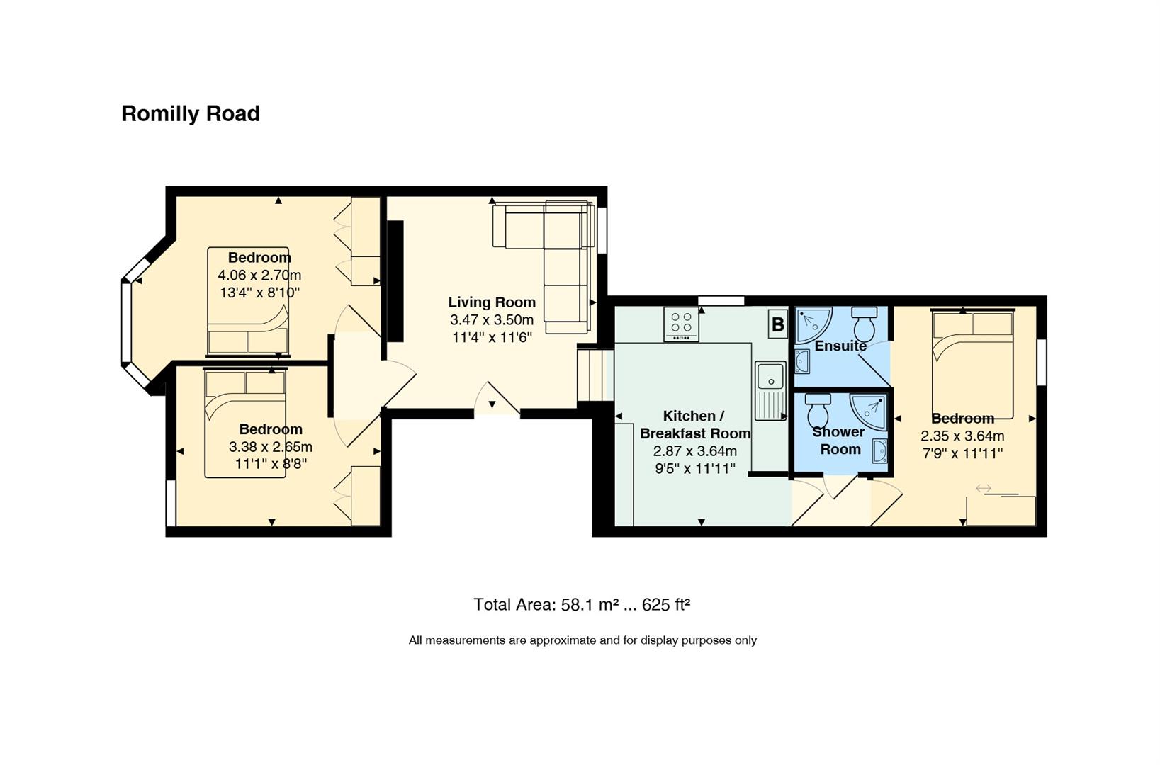 91B, Romilly Road, Cardiff floorplan
