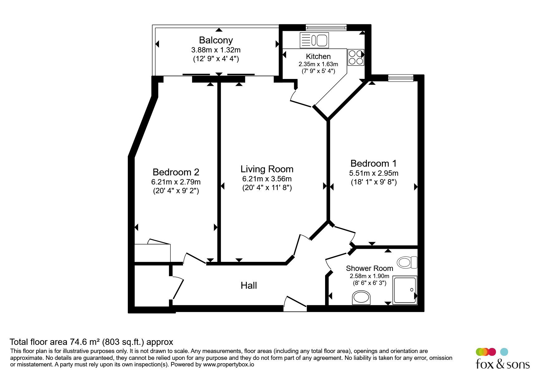 Flat 29, Eversley Court, Dane Road, Seaford floorplan