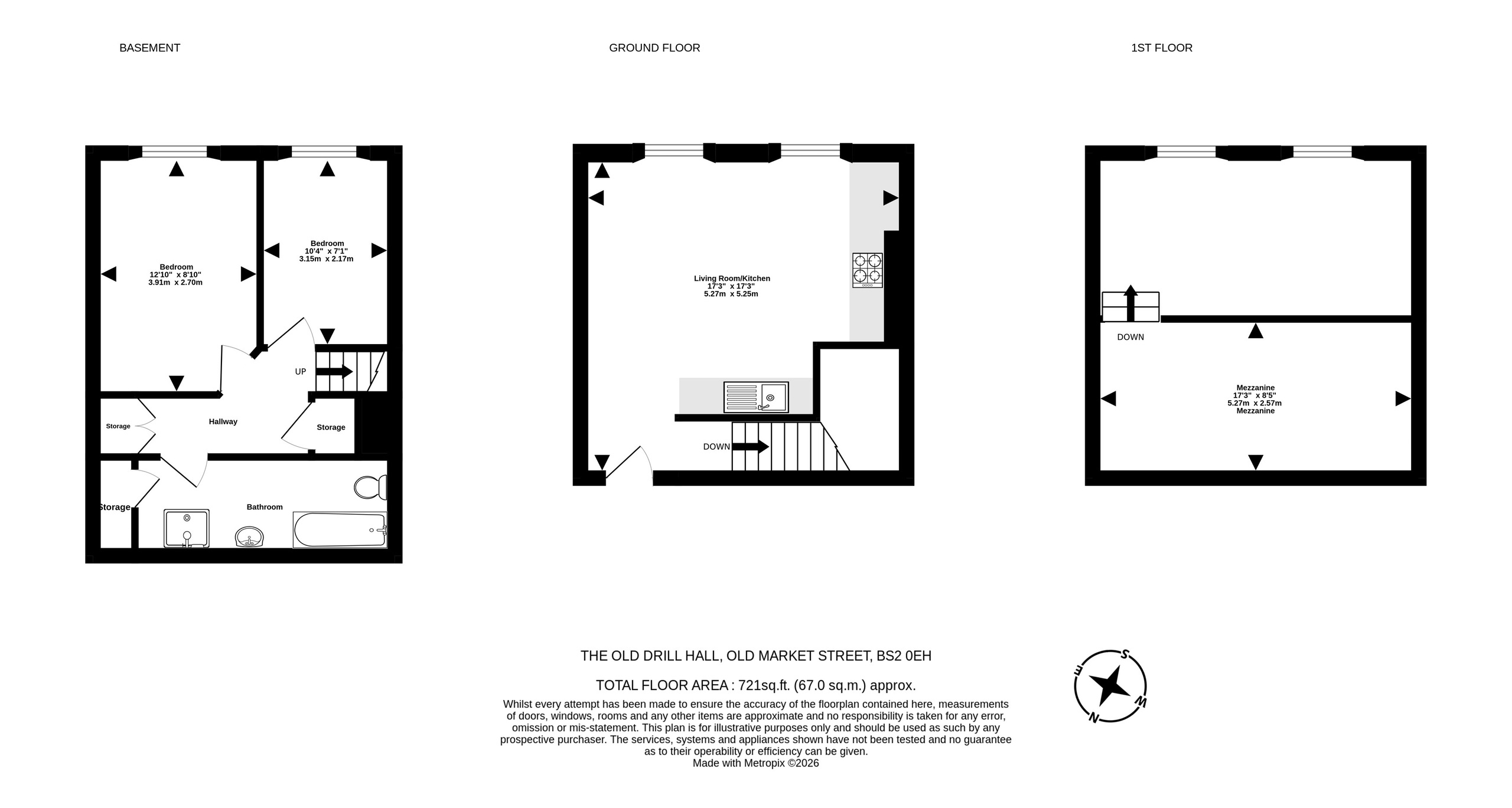 Flat 6, The Drill Hall, 65 Old Market Street, Bristol, Bristol floorplan