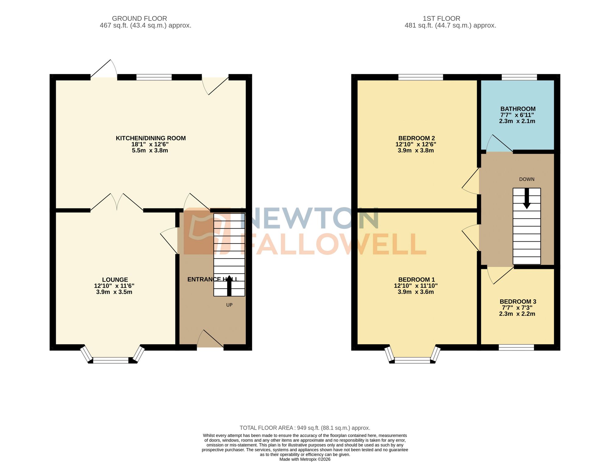 104 Beatrice Road, Leicester floorplan