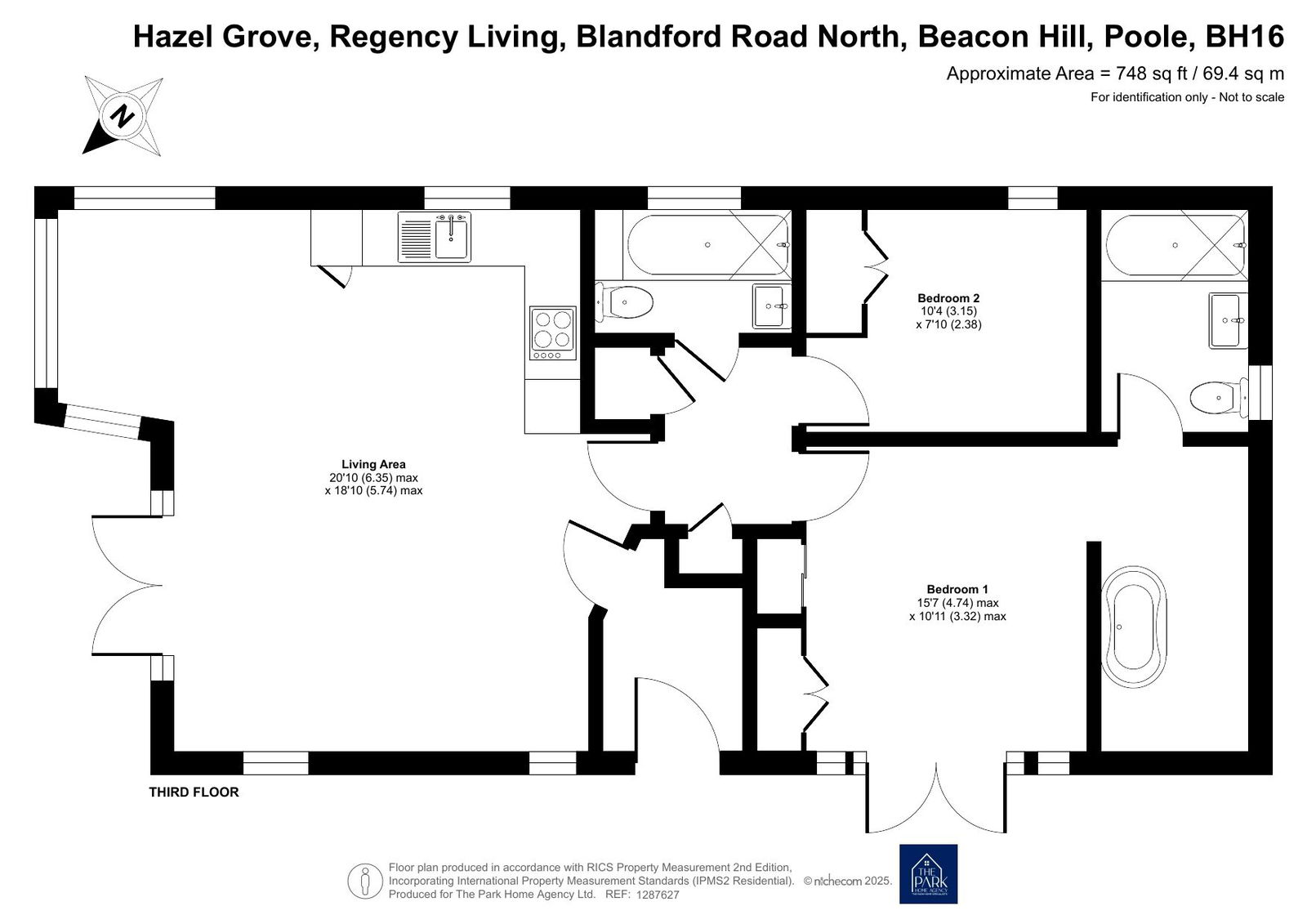Regency Heights,1 Hazel Grove, Blandford Road North, Poole floorplan