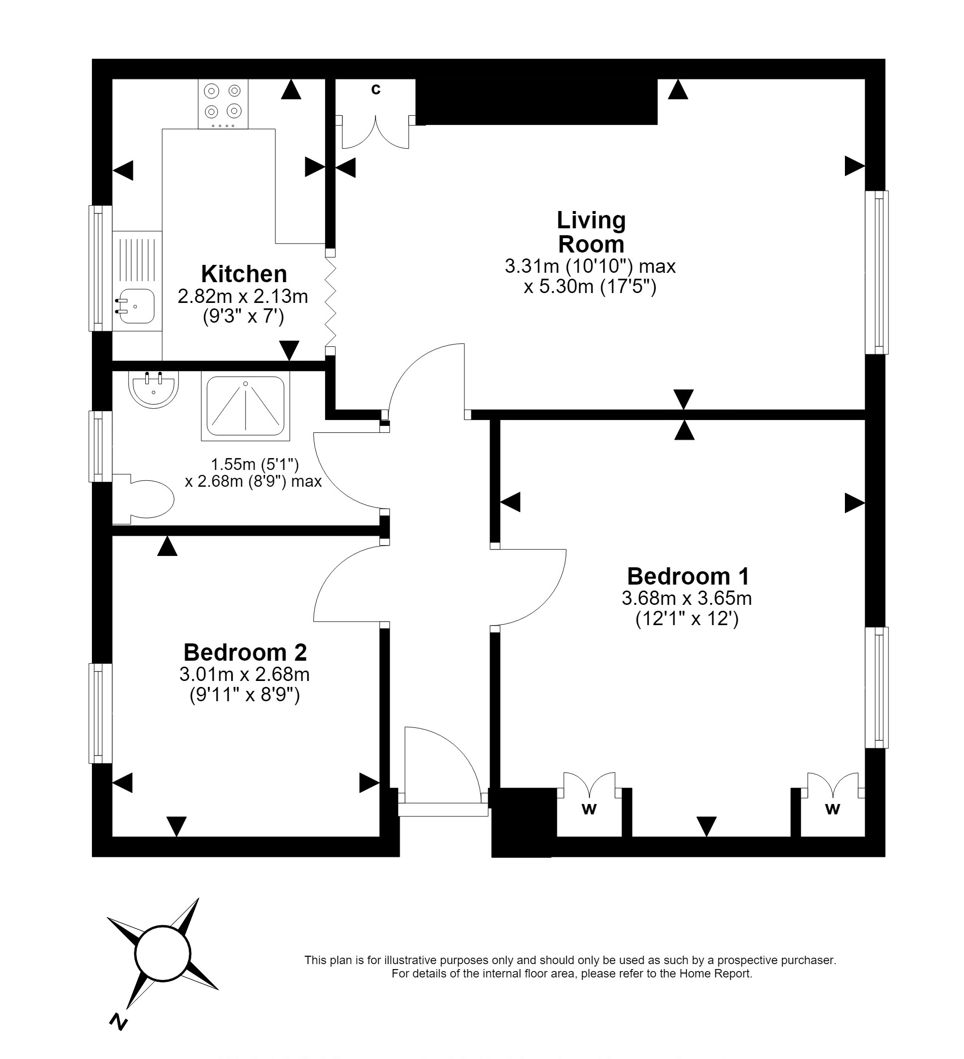 114/2, Stenhouse Avenue, Saughton, Edinburgh floorplan