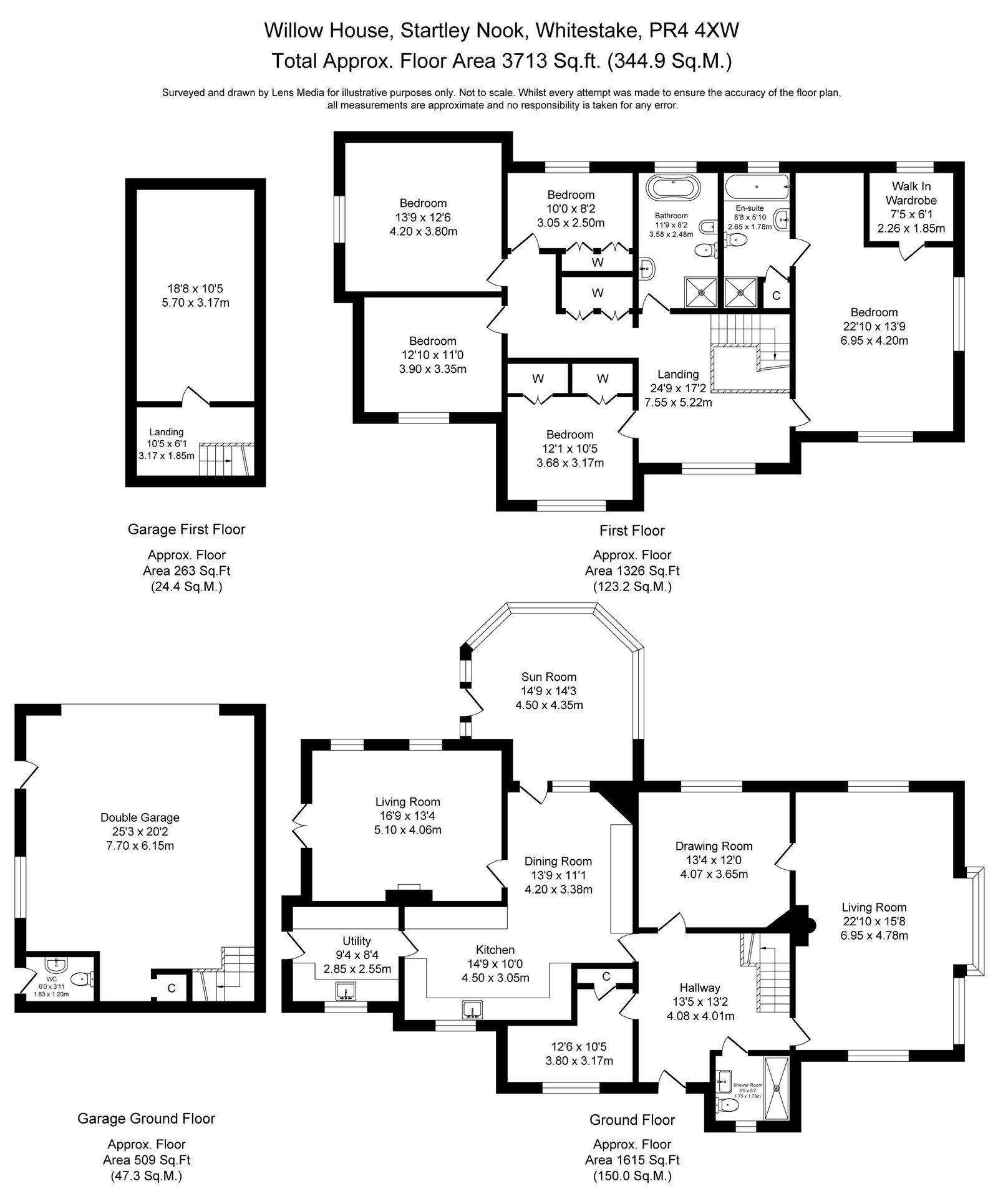 Willow House, Startley Nook, Preston floorplan