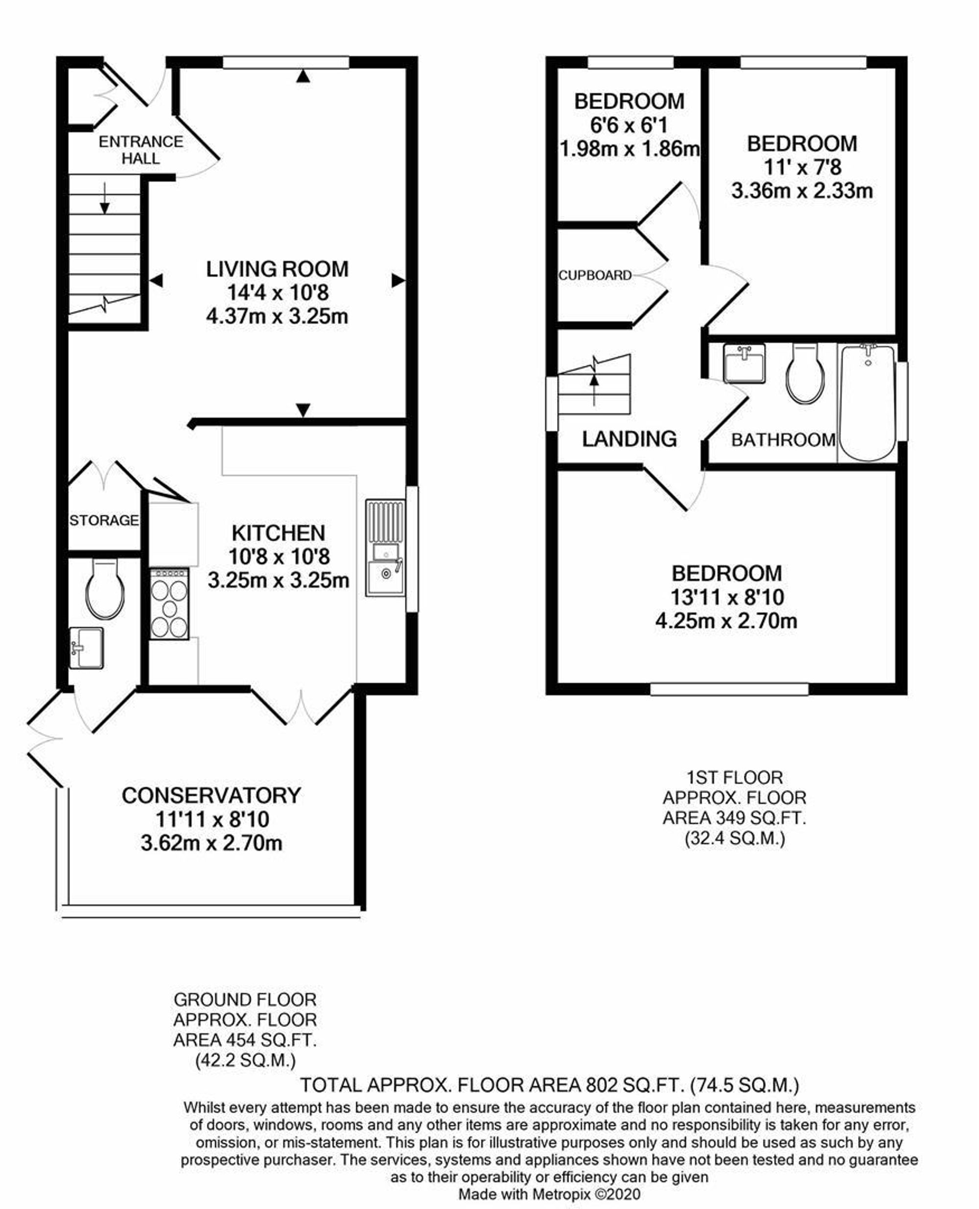 5 Warren Close, Chesterfield floorplan