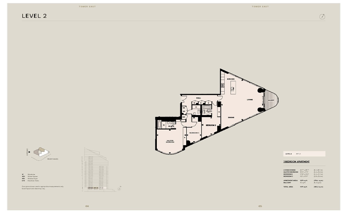 Unit 2.1,, Tower East, Lots Road floorplan