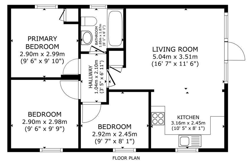 Swan Lodge, Otterburn floorplan