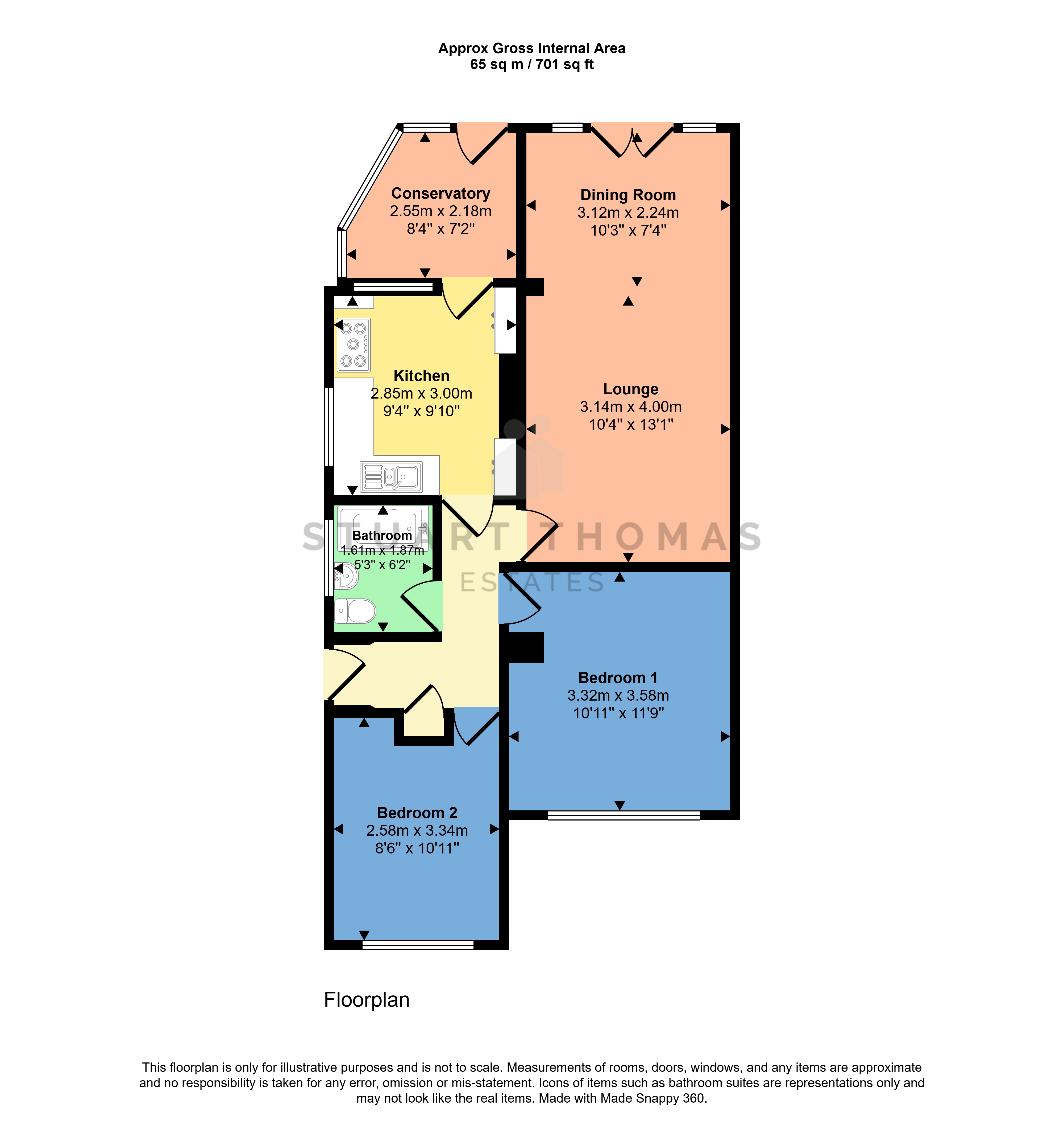16, Prestwood Drive, Thundersley floorplan