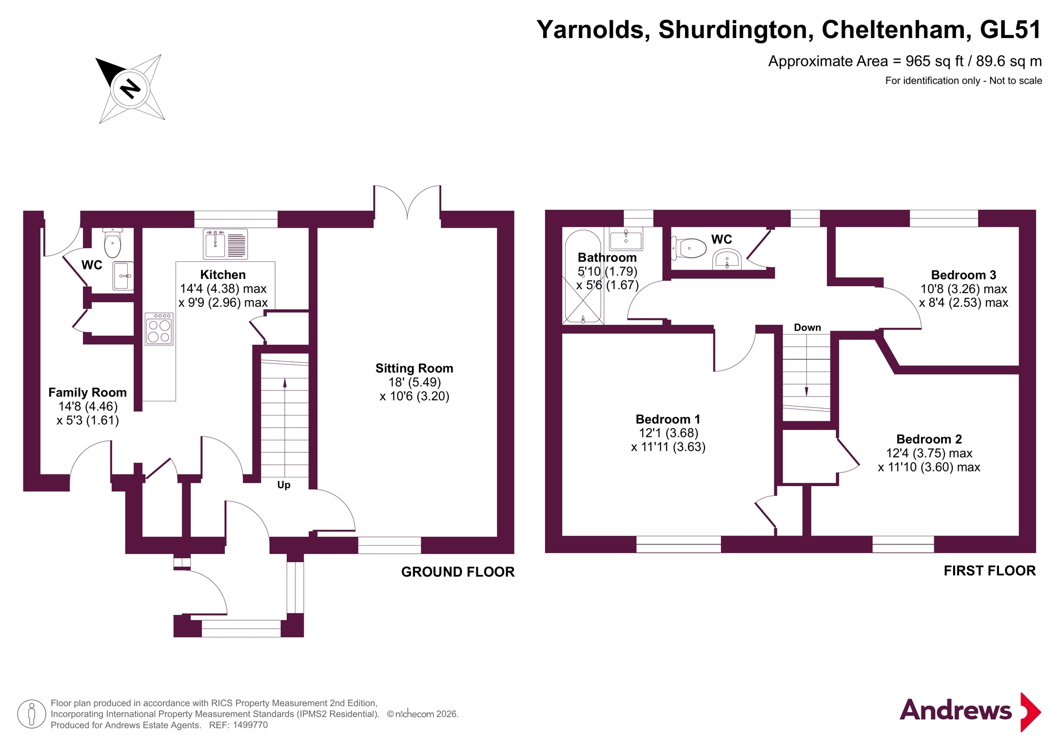 17, Yarnolds, Cheltenham floorplan