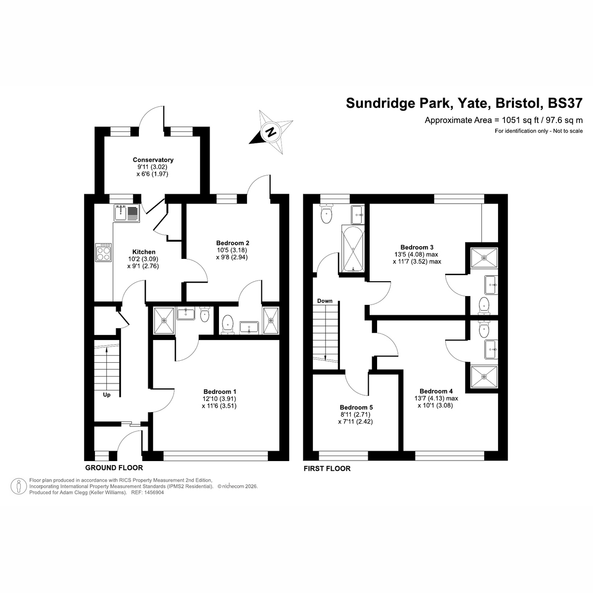 257, Sundridge Road, Yate floorplan