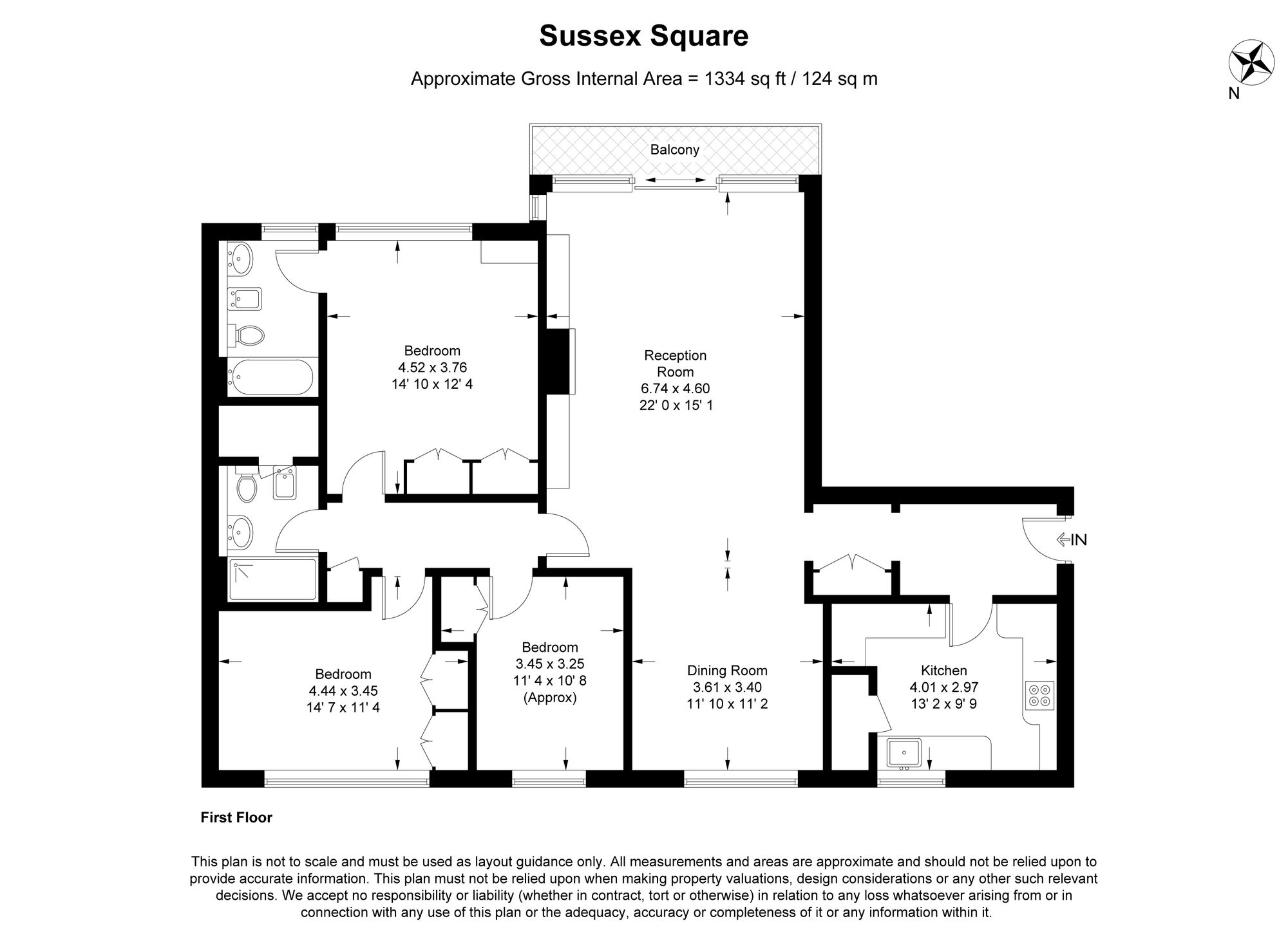 54,, Sussex Square, London floorplan