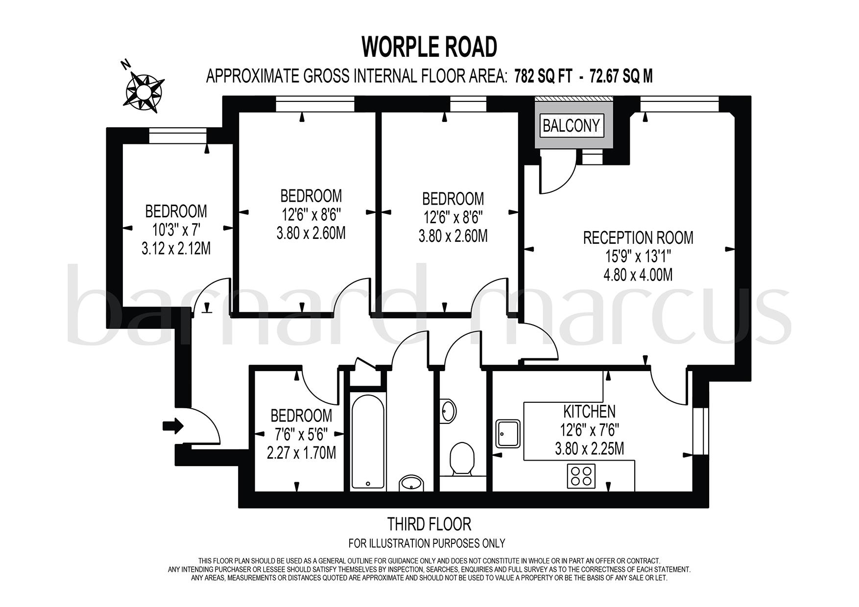 3 Bedrooms Flat to rent in Worple Road, London SW19