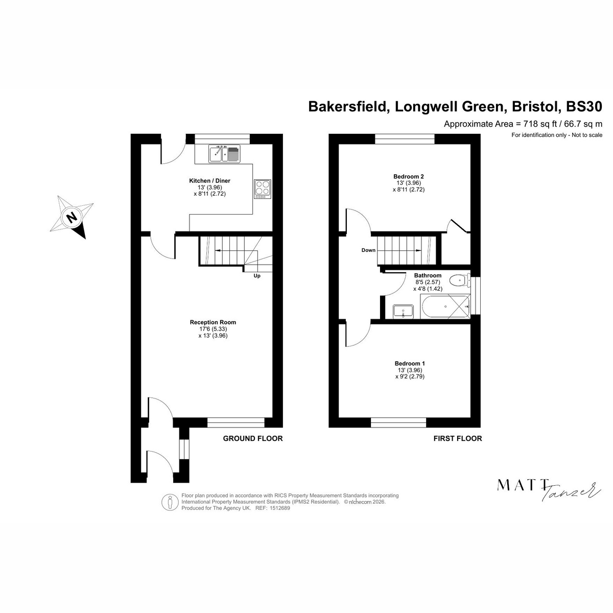 3, Bakersfield, Bristol floorplan
