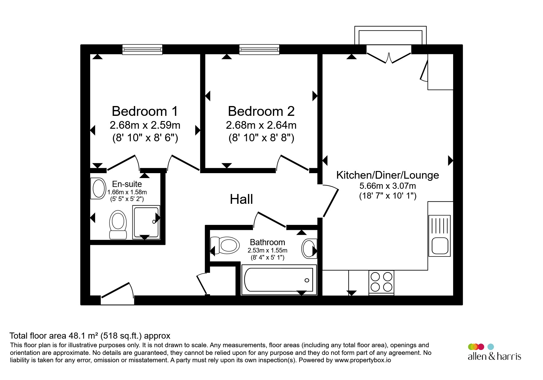 65, Neptune Road, Barry floorplan