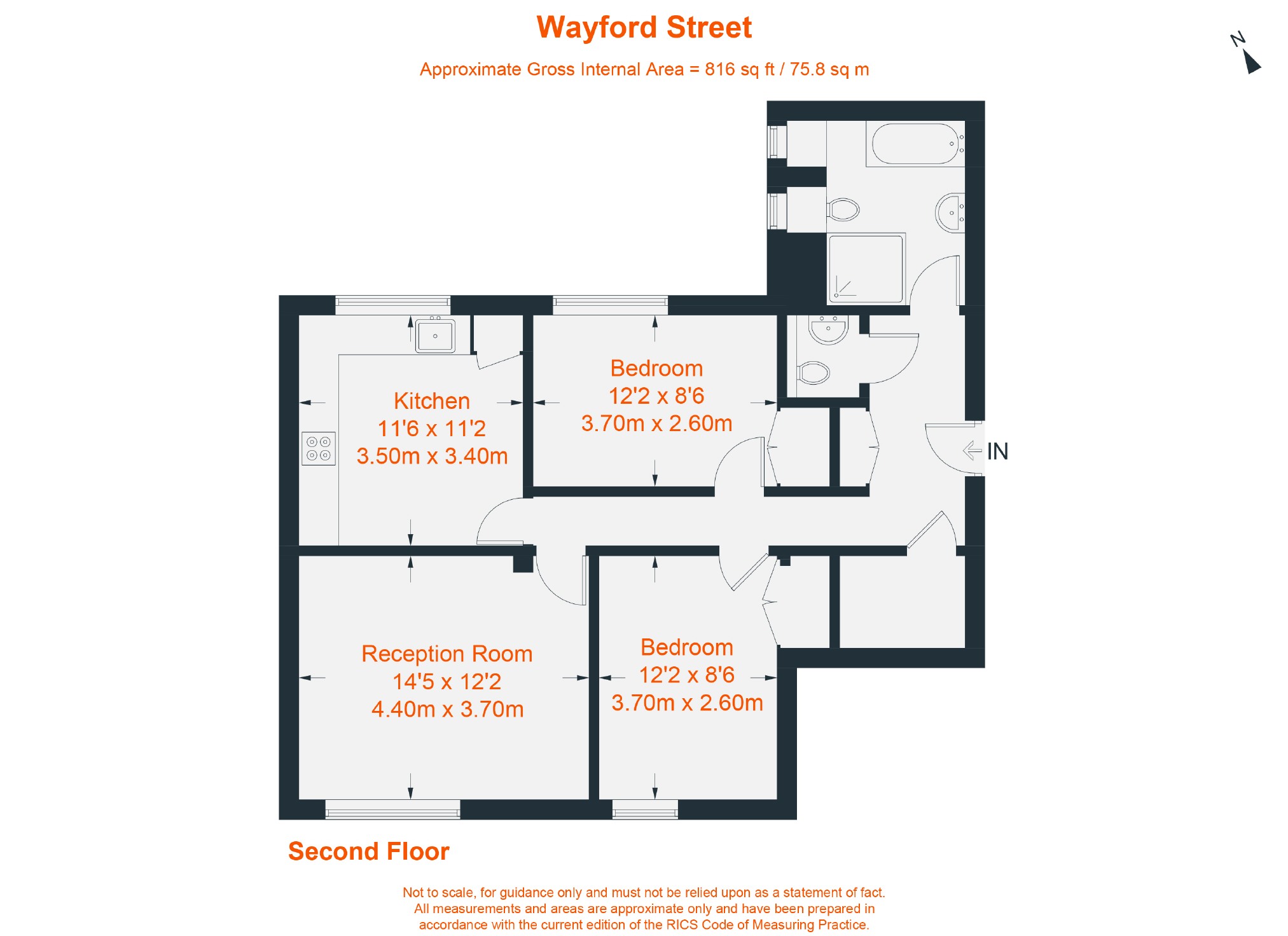 2 Bedrooms Flat for sale in Wayford Street, London SW11