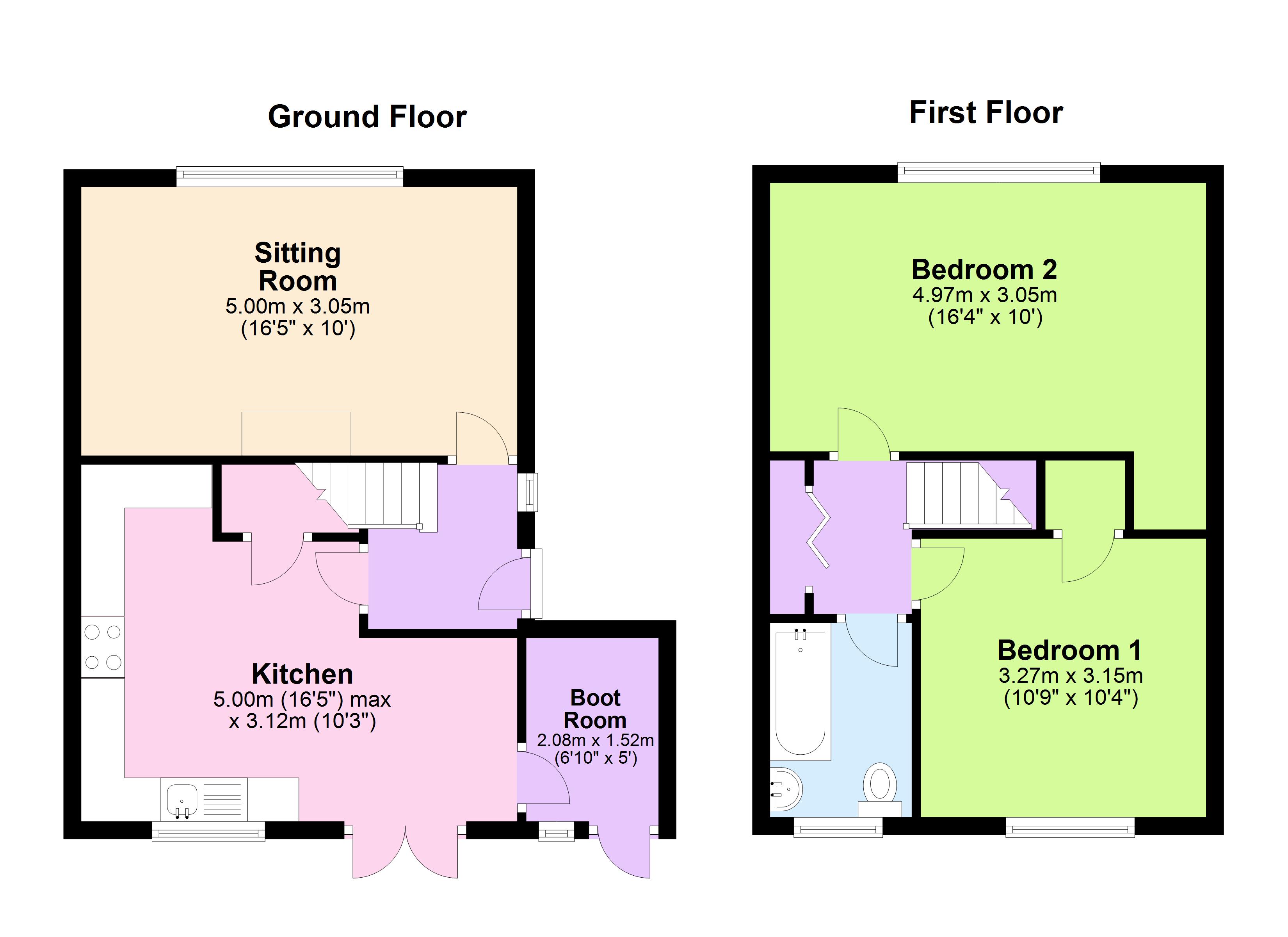 2 Bedrooms Semi-detached house for sale in Quaker Drive, Cranbrook TN17