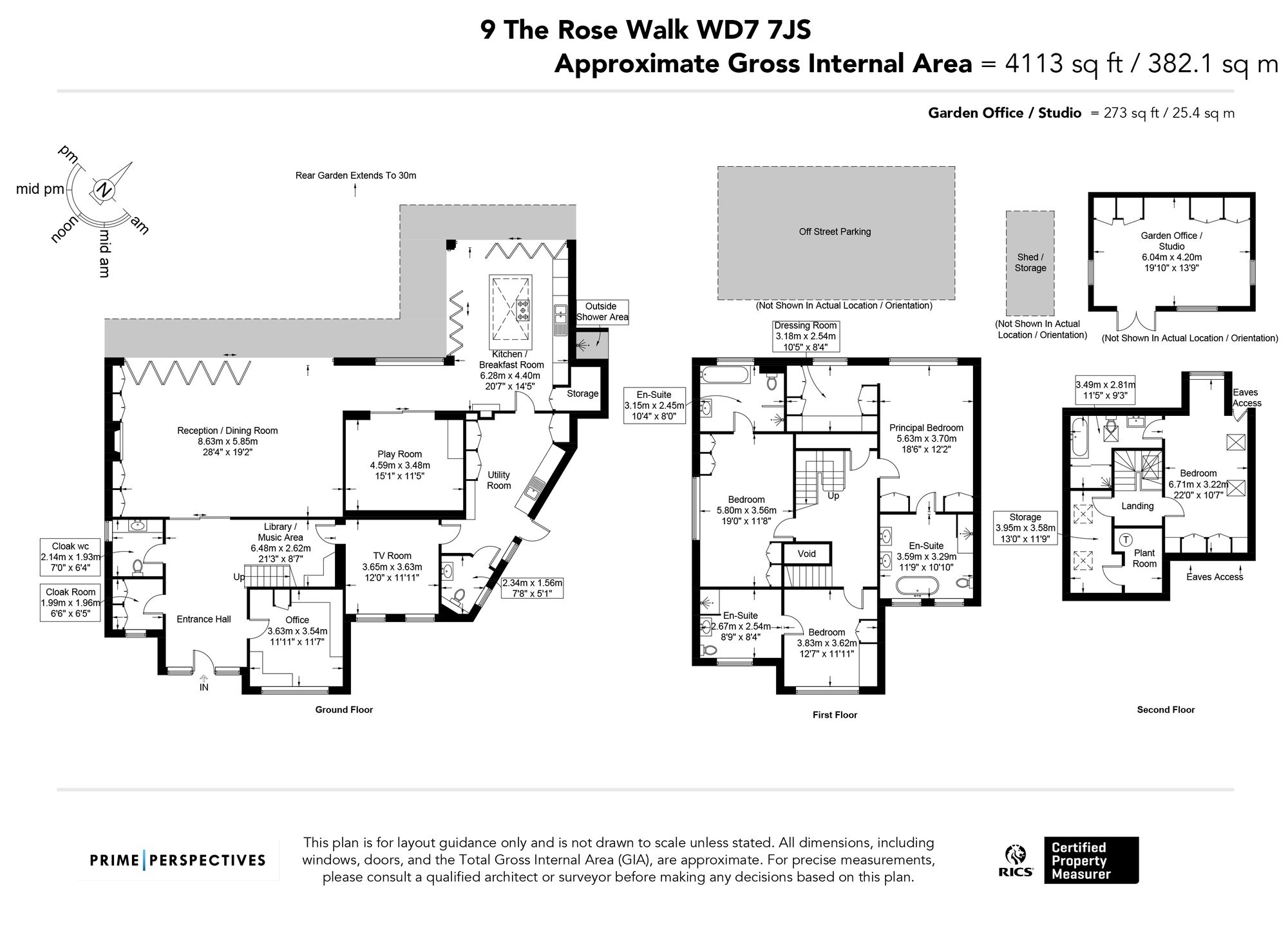 9 The Rose Walk, Radlett floorplan