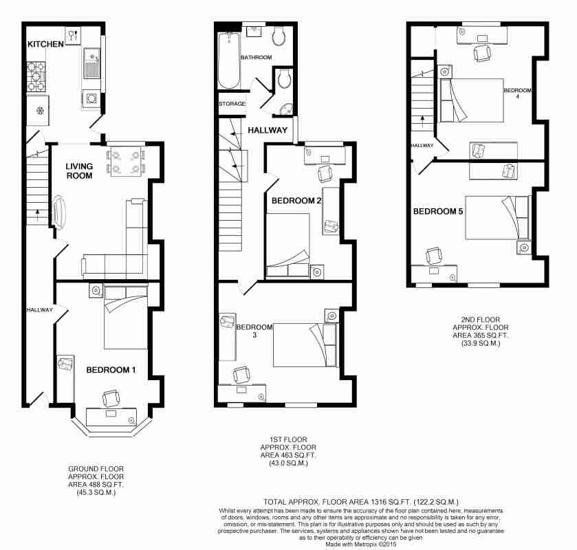 5, Newstead Grove, Nottingham floorplan