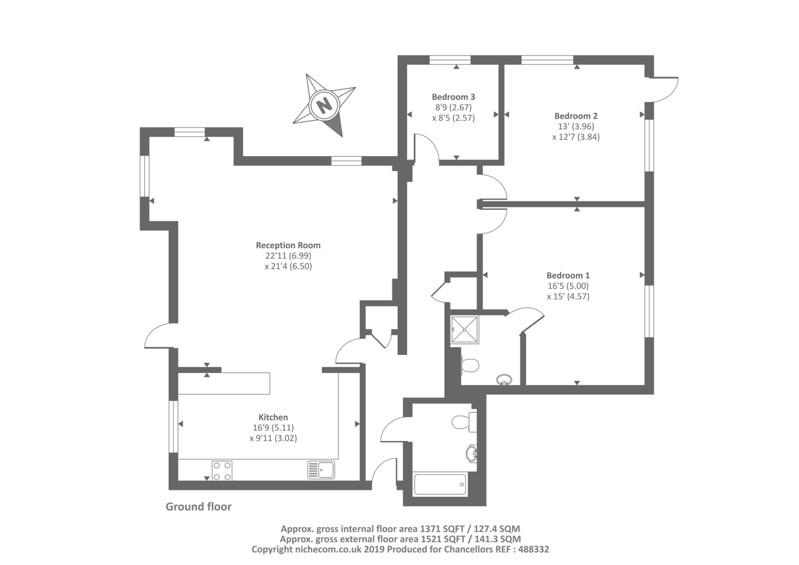 3 Bedrooms Flat for sale in High Wycombe, Buckinghamshire HP11