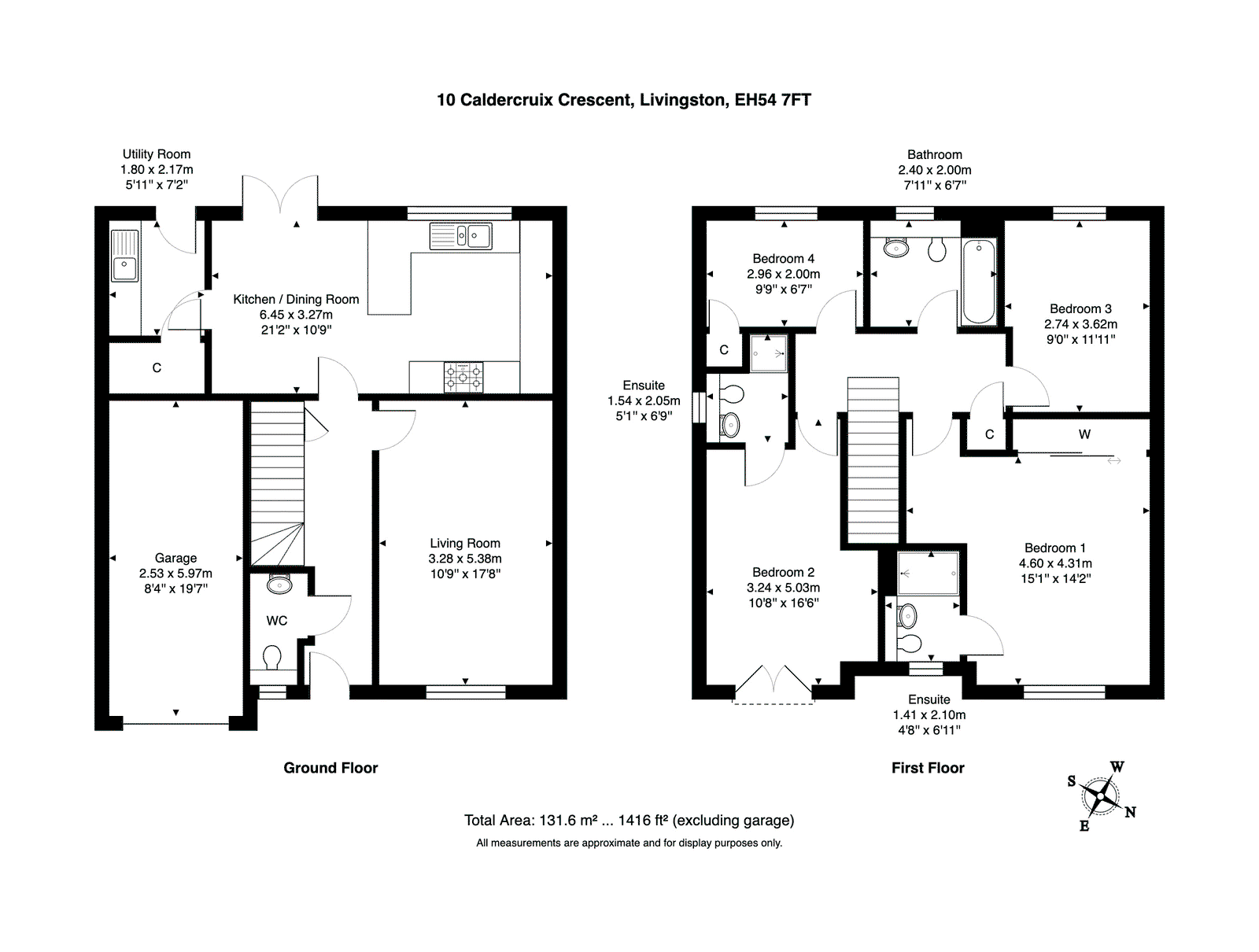 10, Caldercruix Crescent, Livingston floorplan