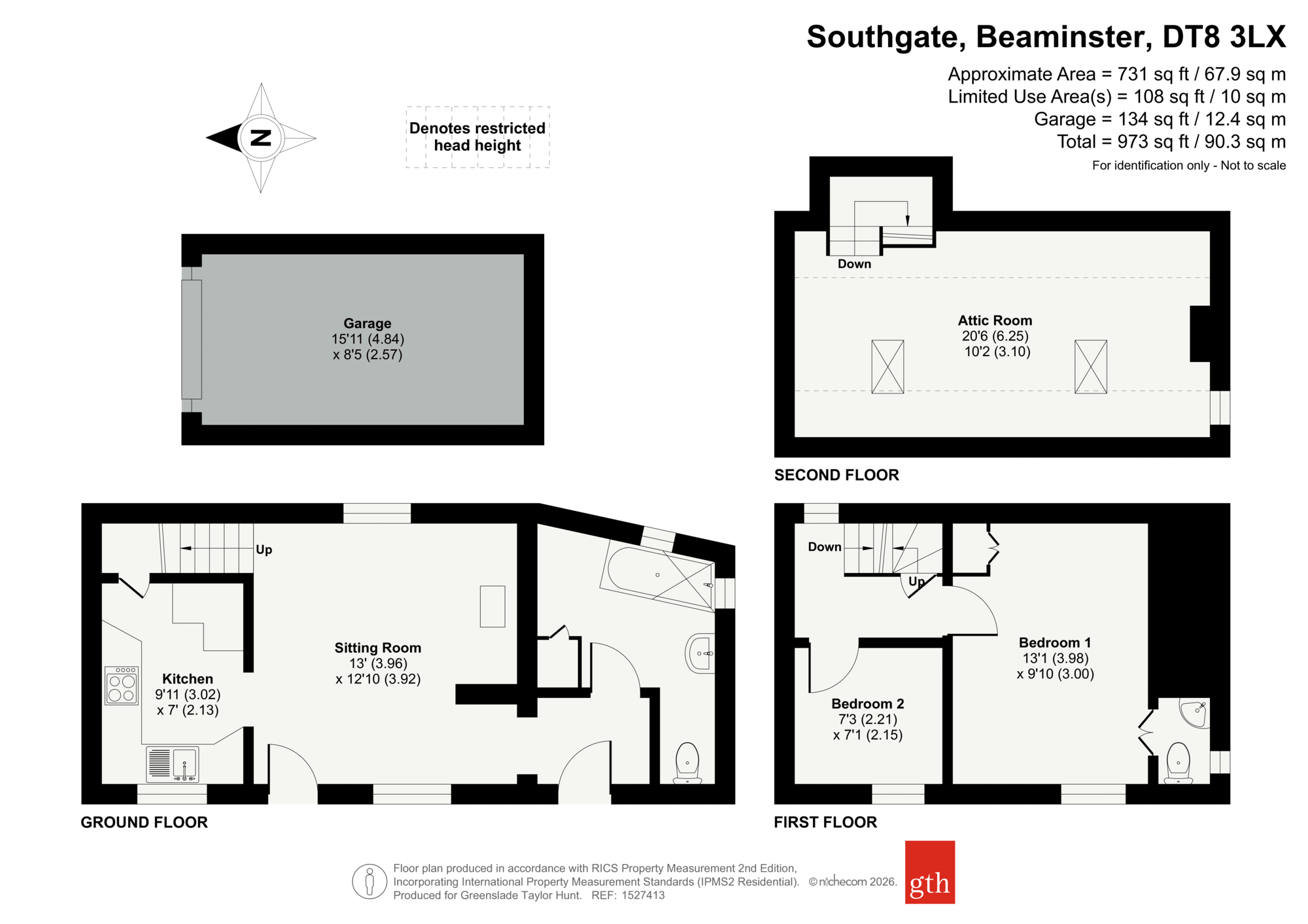 Liberty Cottage, 12, Southgate, Dorset floorplan
