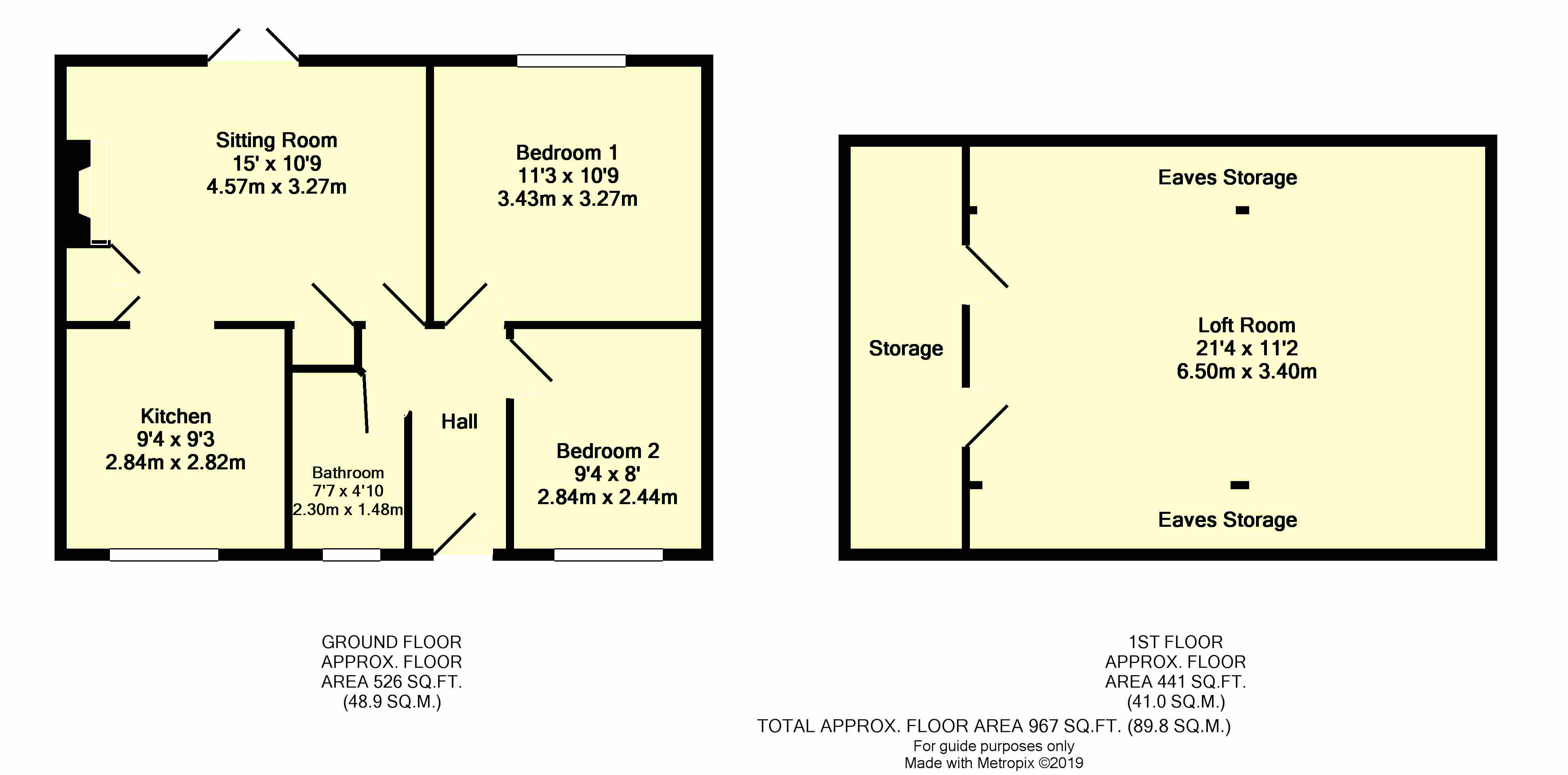 2 Bedrooms Terraced bungalow for sale in South View, Westleigh EX16